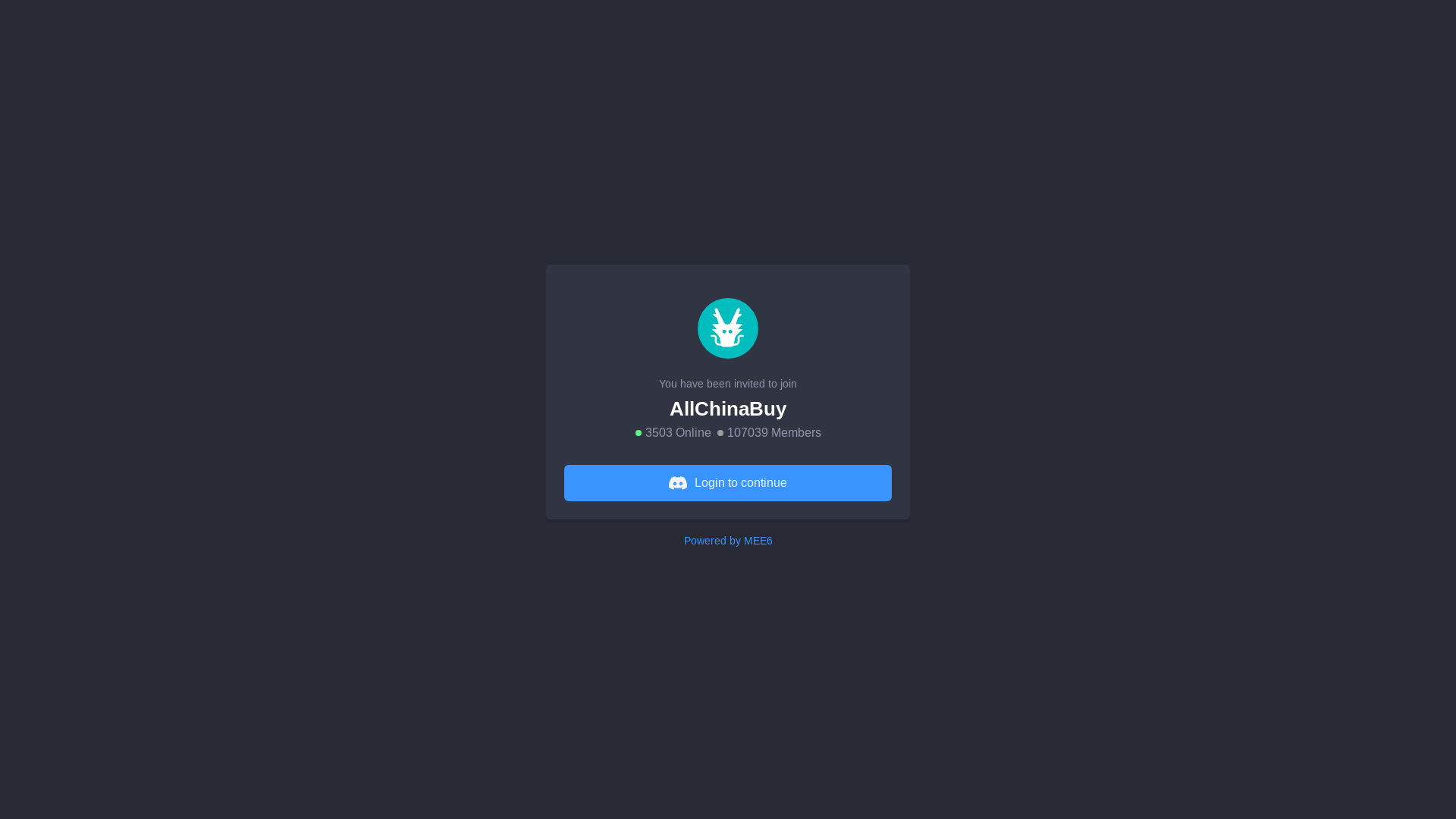website screenshot of https://mee6.xyz/i/DixvagHWJp