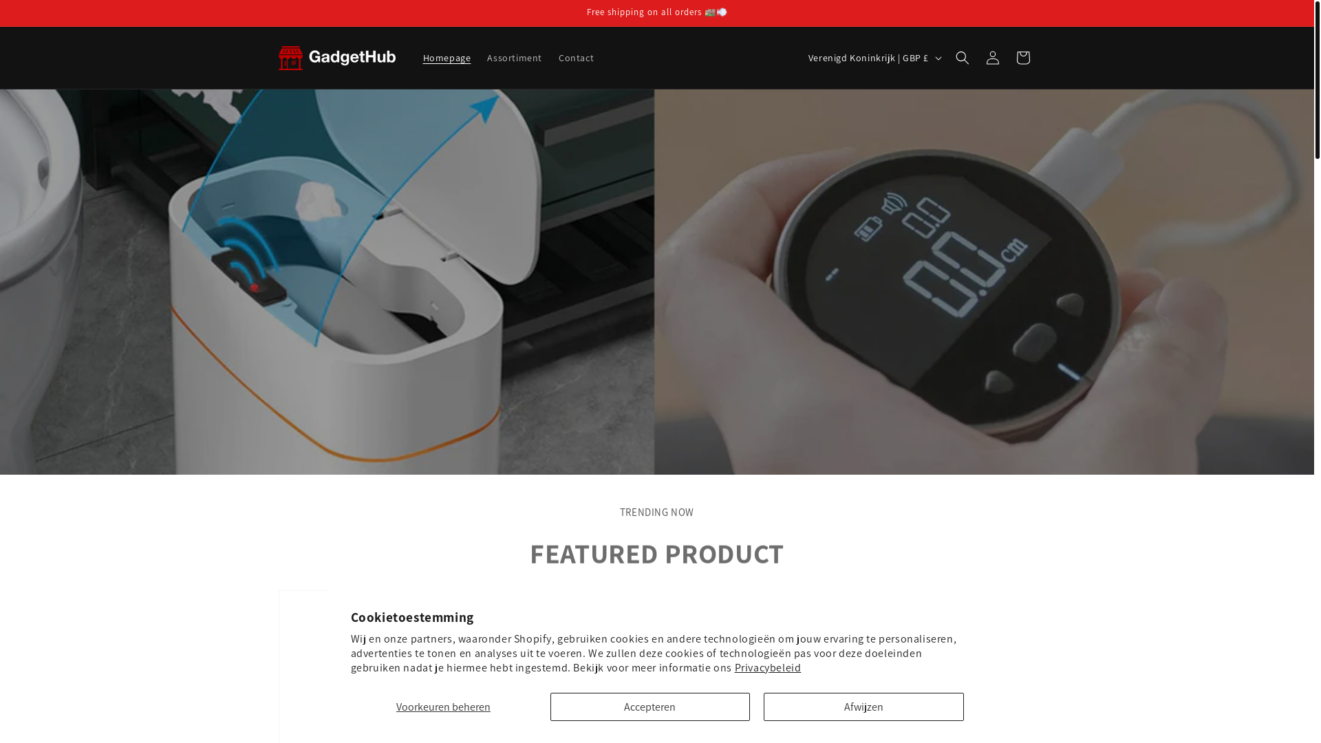 website screenshot of https://yourewelcome.store/