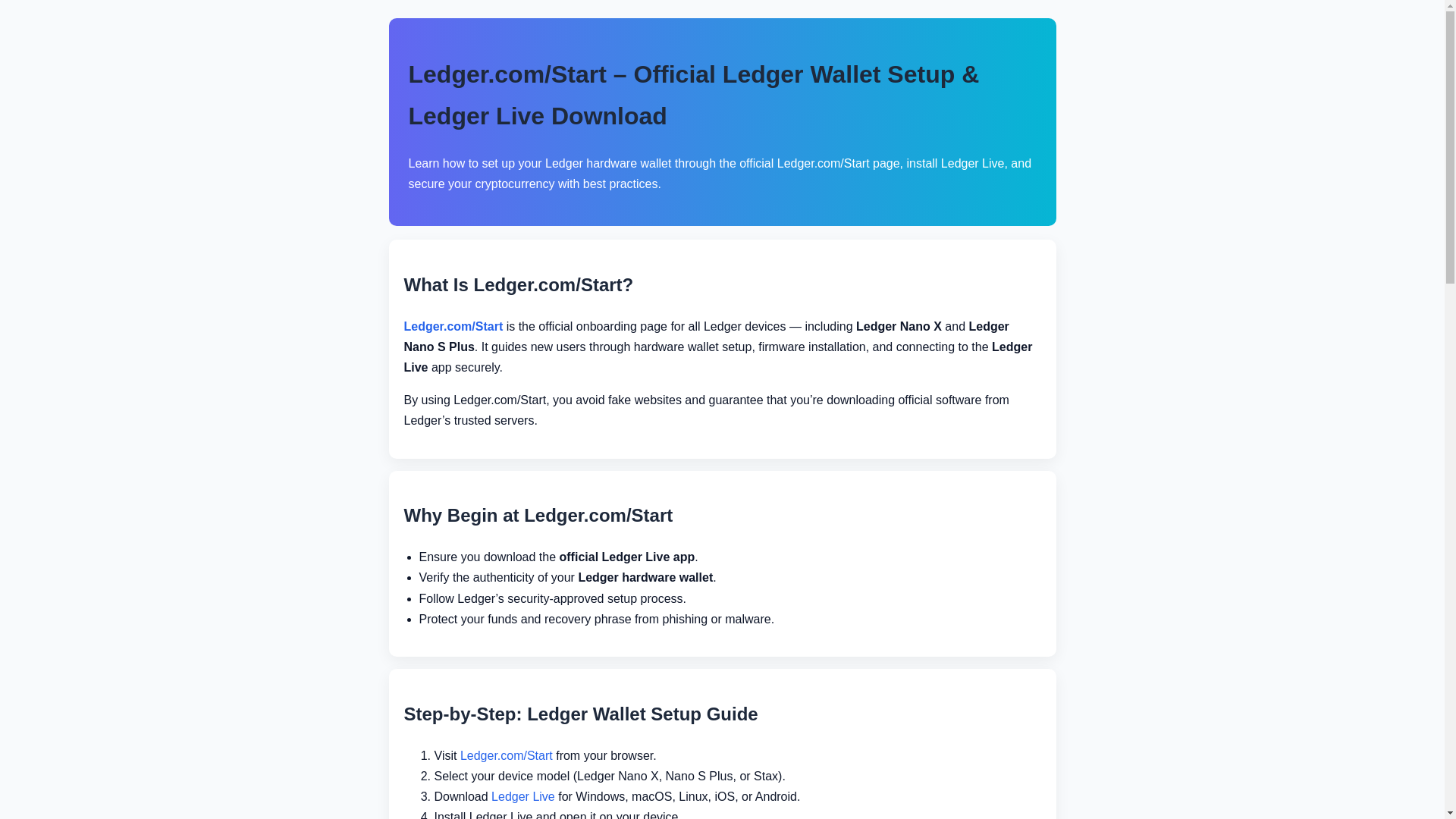 website screenshot of https://ledger-iostart.pages.dev/