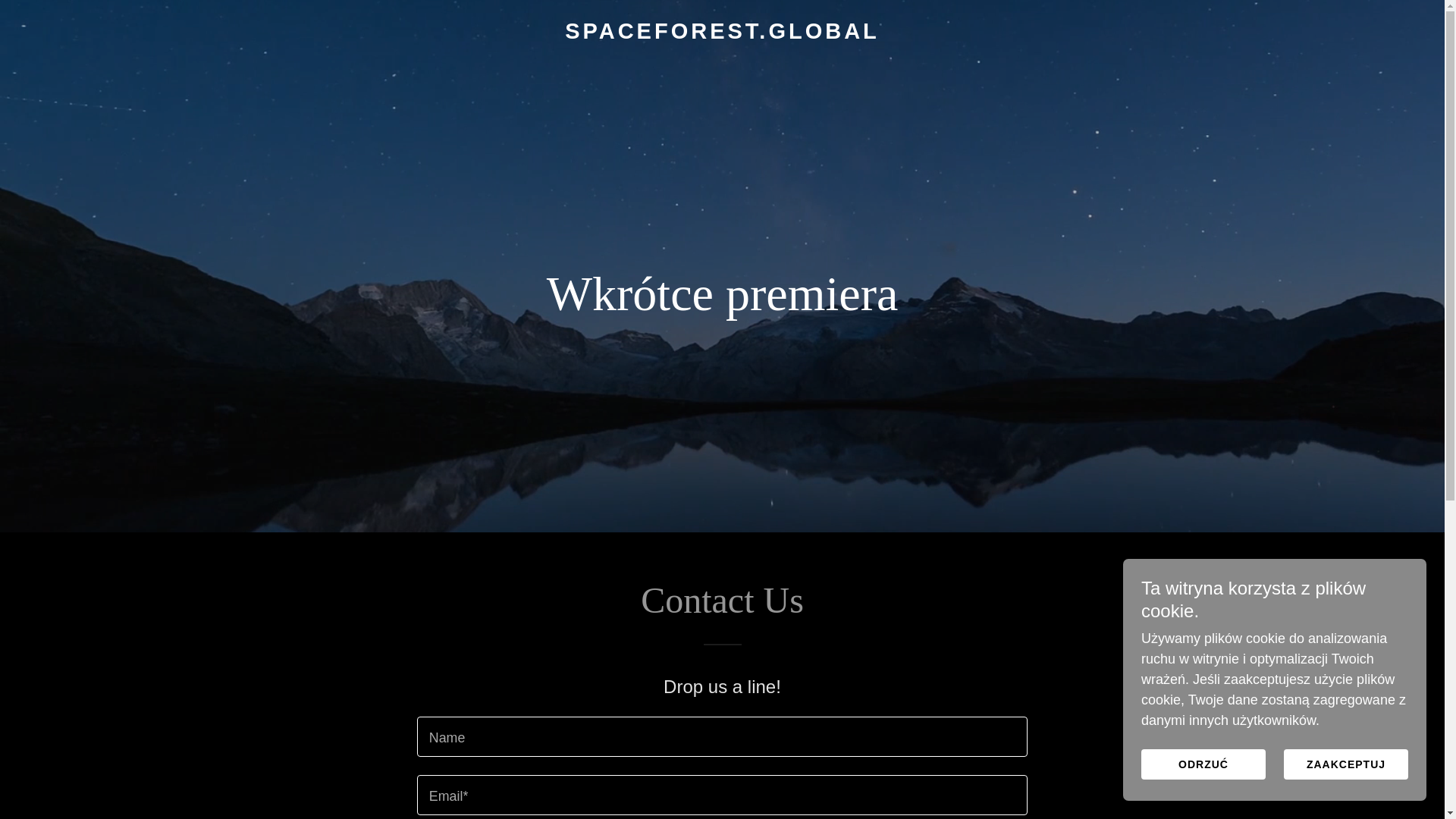 website screenshot of https://spaceforest.global/