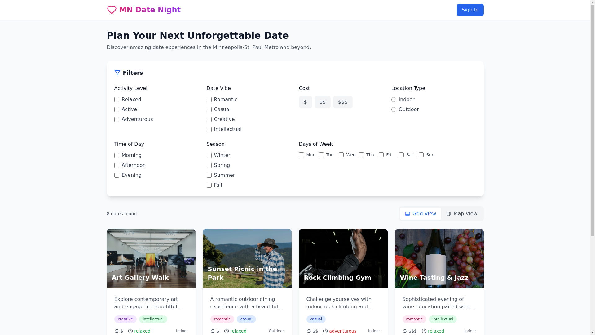 website screenshot of https://mndatenight.com/