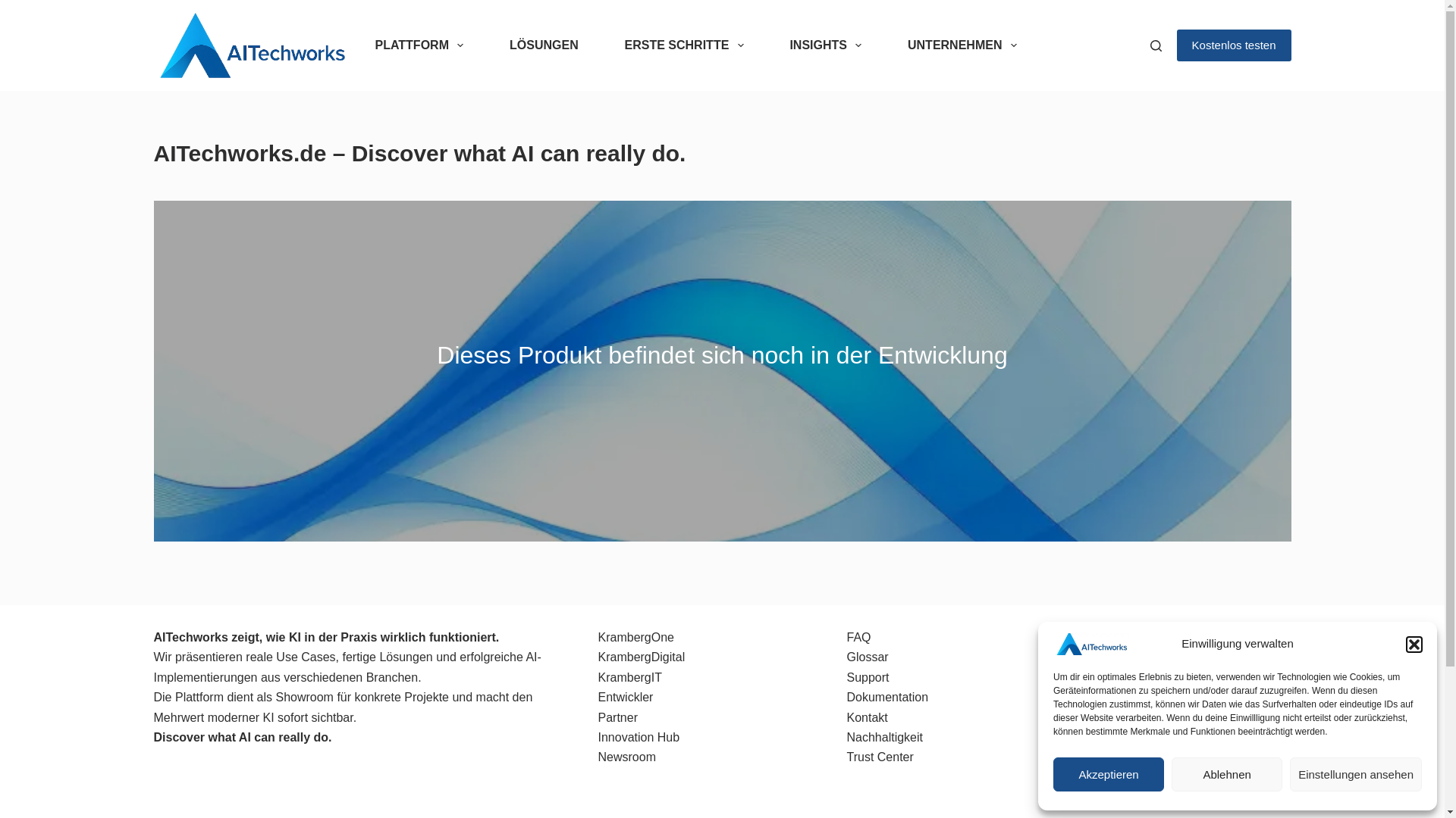 website screenshot of https://aitechworks.eu/