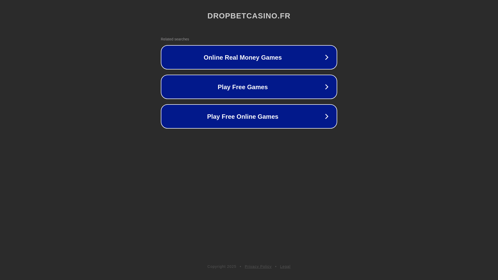 website screenshot of https://dropbetcasino.fr/