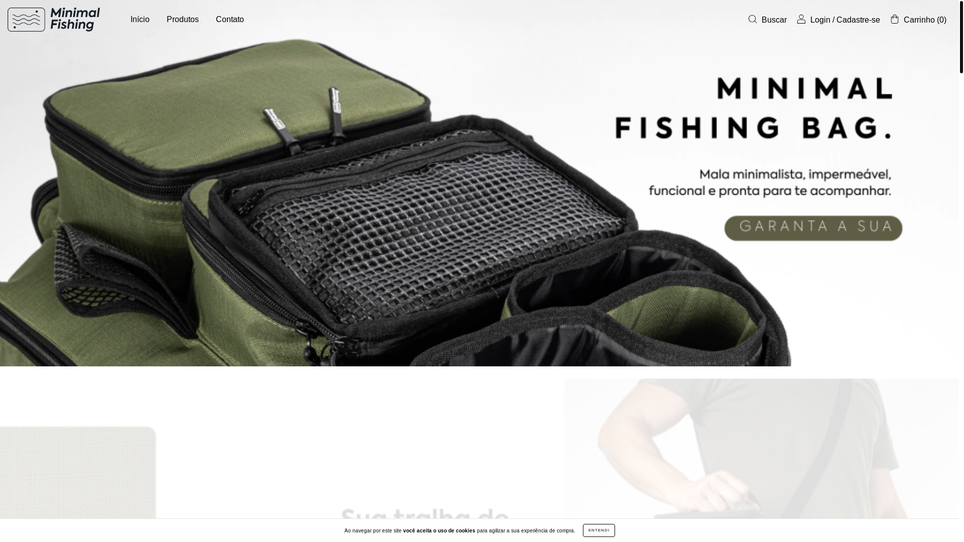 website screenshot of https://minimalfishing.com.br/