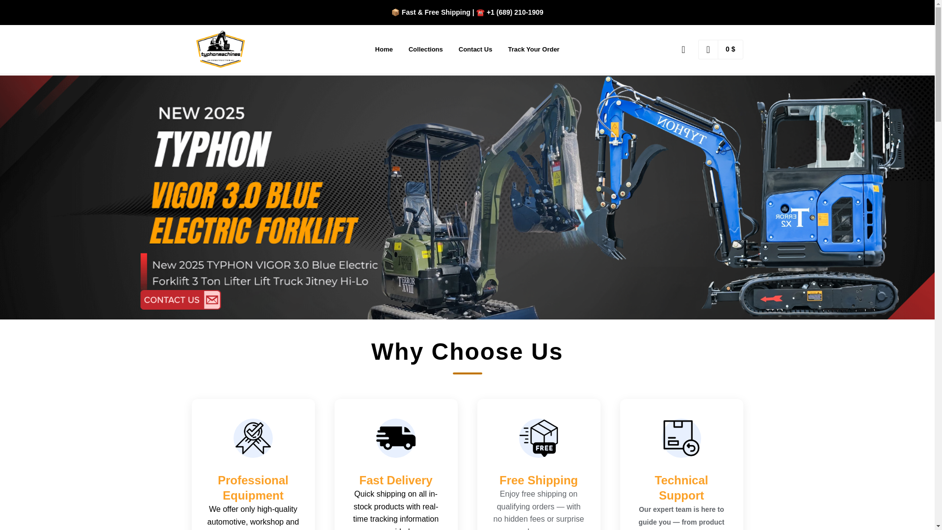 website screenshot of https://typhonmachine.com/