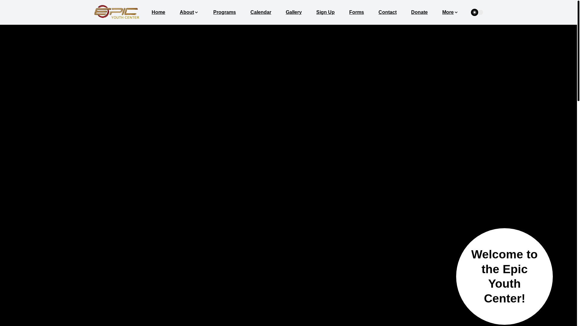 website screenshot of https://epic-youth-center.pages.dev/