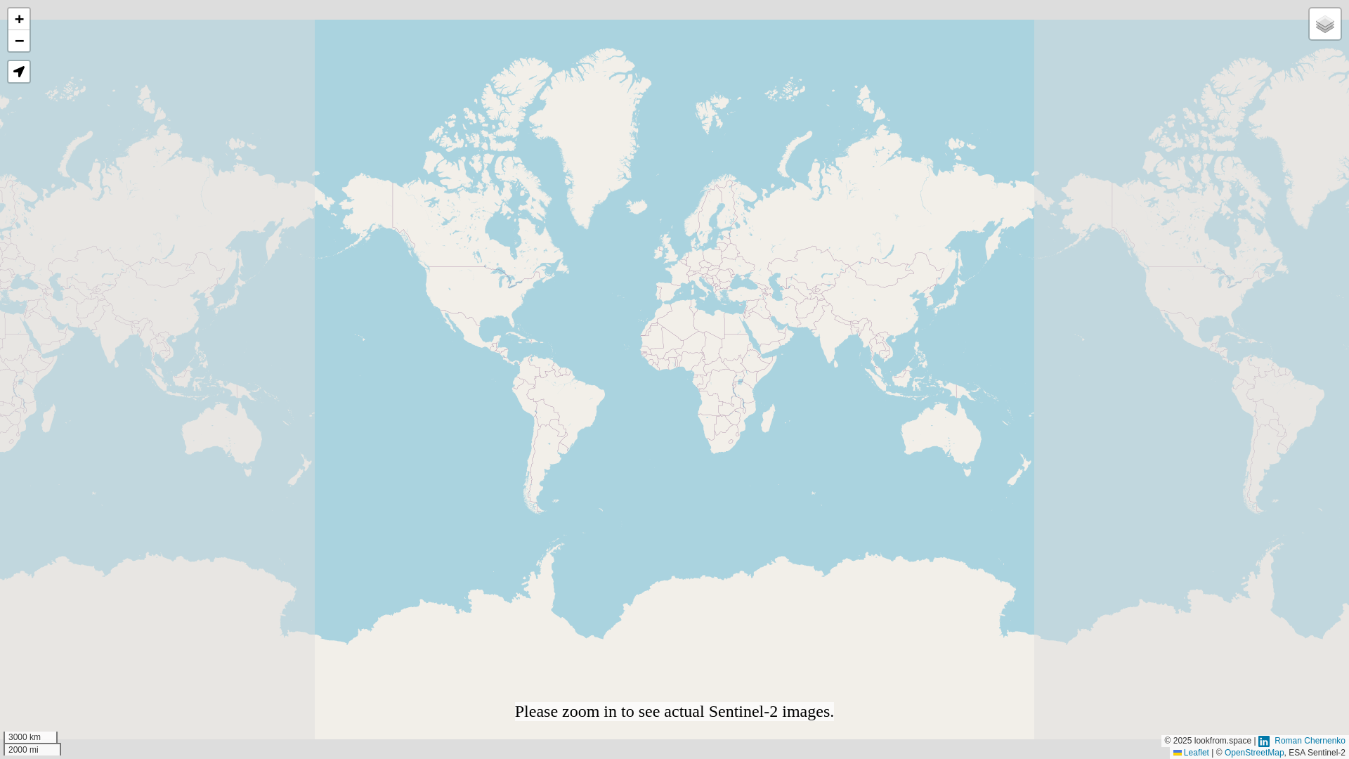 website screenshot of https://lookfromspace.pages.dev/