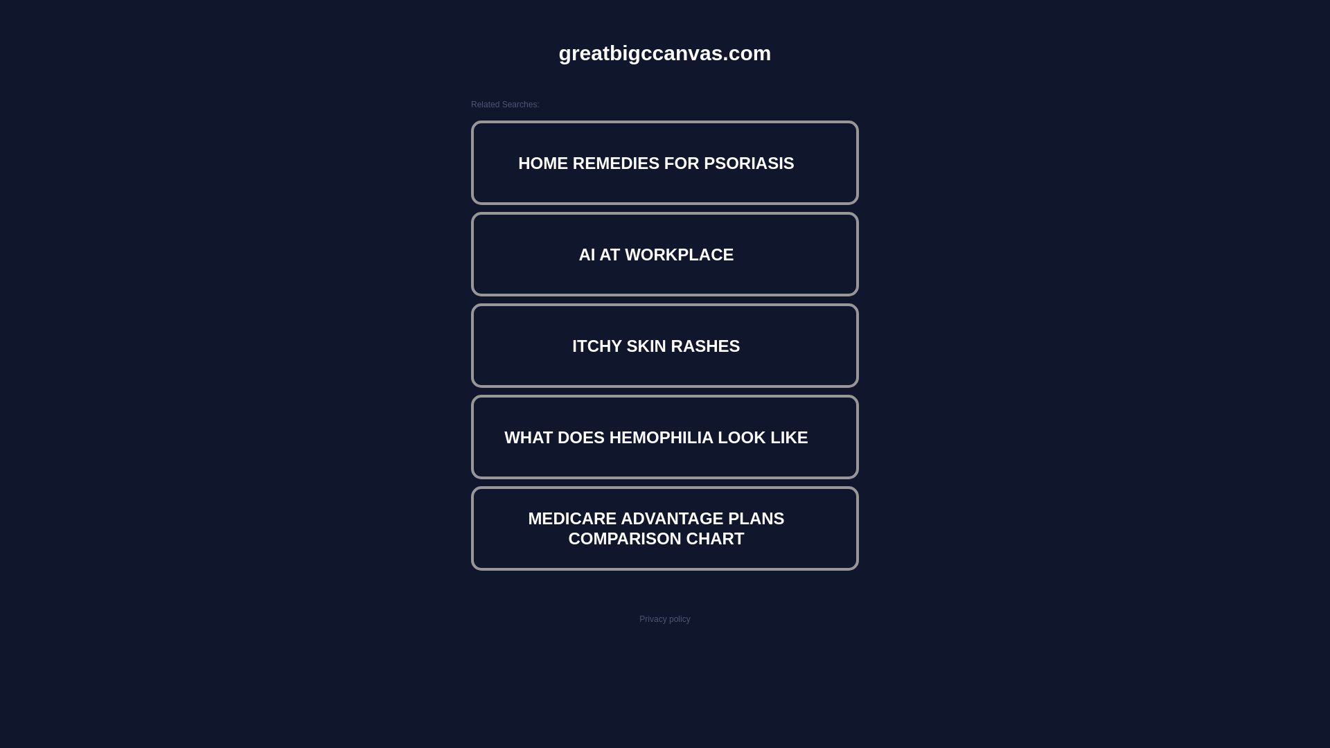 website screenshot of https://greatbigccanvas.com/