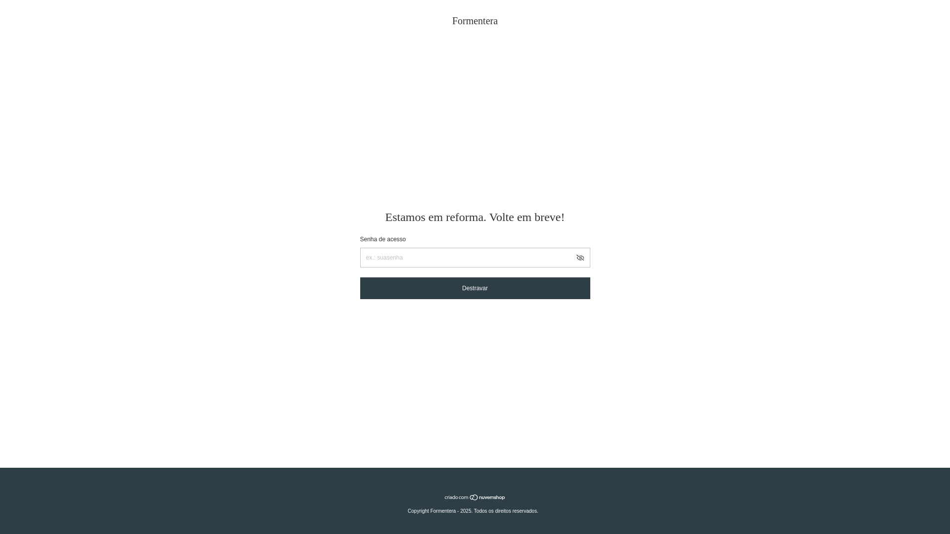 website screenshot of https://useformentera.com.br/