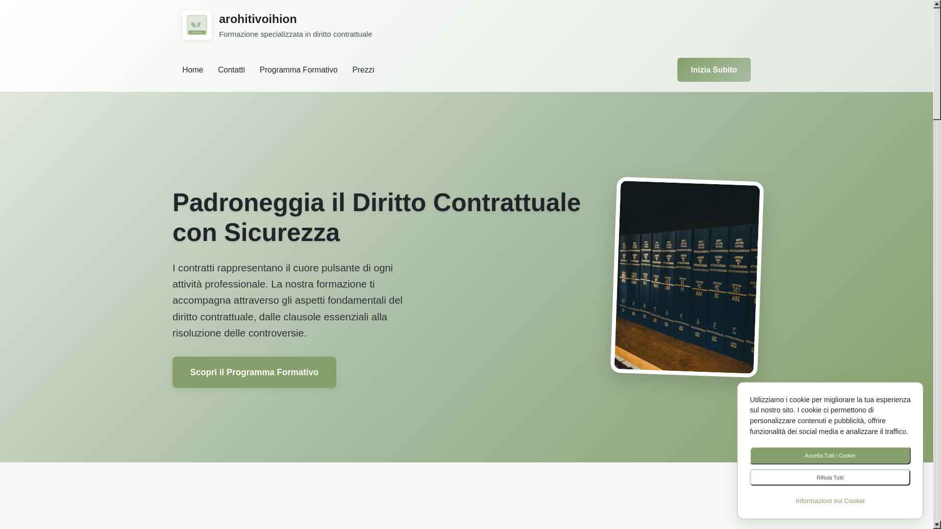 website screenshot of https://arohitivoihion.com