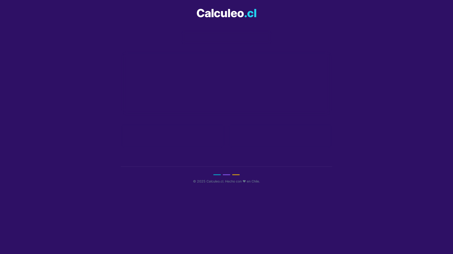 website screenshot of https://calculeo.cl/