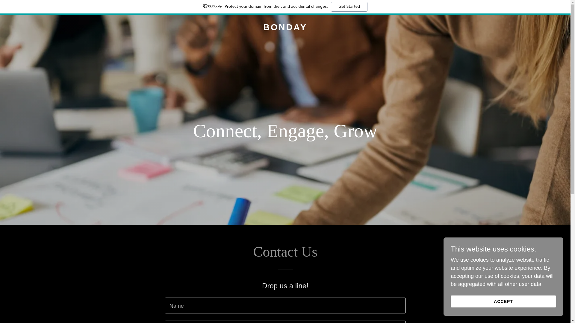 website screenshot of https://thebonday.com/