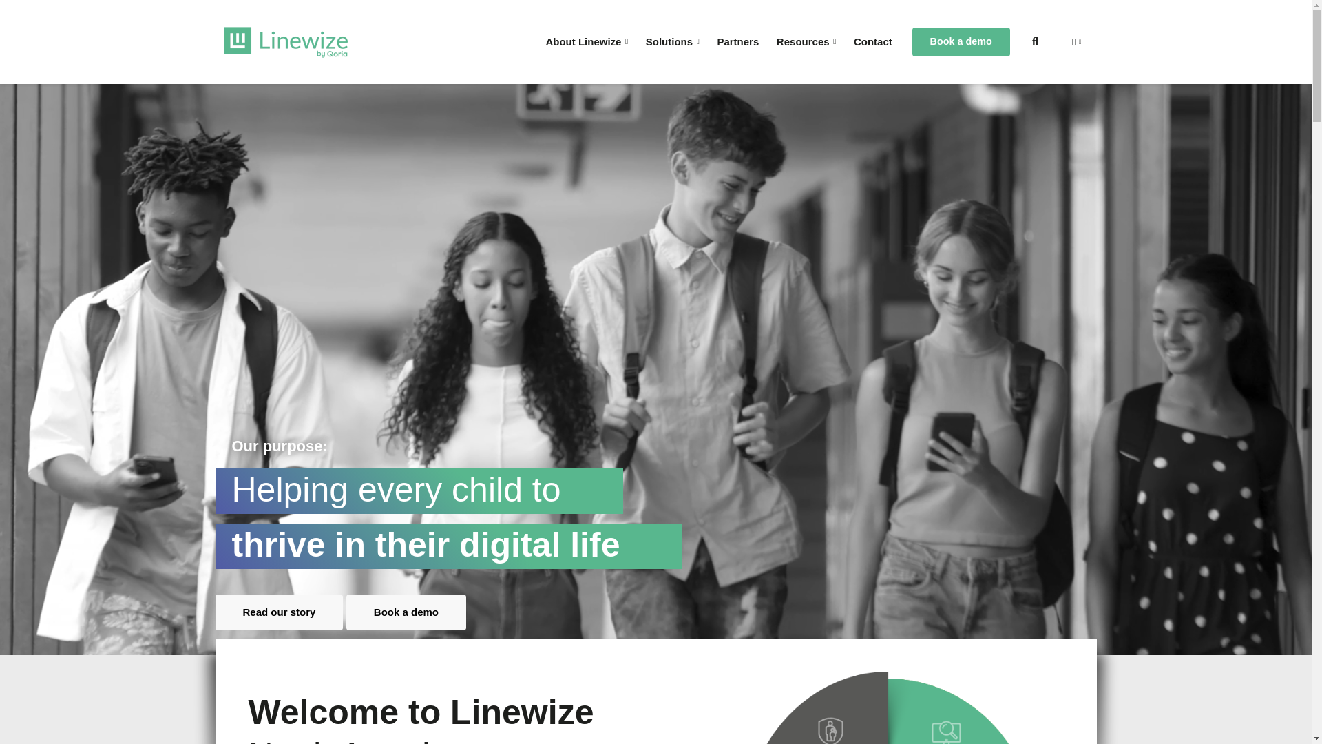 website screenshot of https://linewize.net/