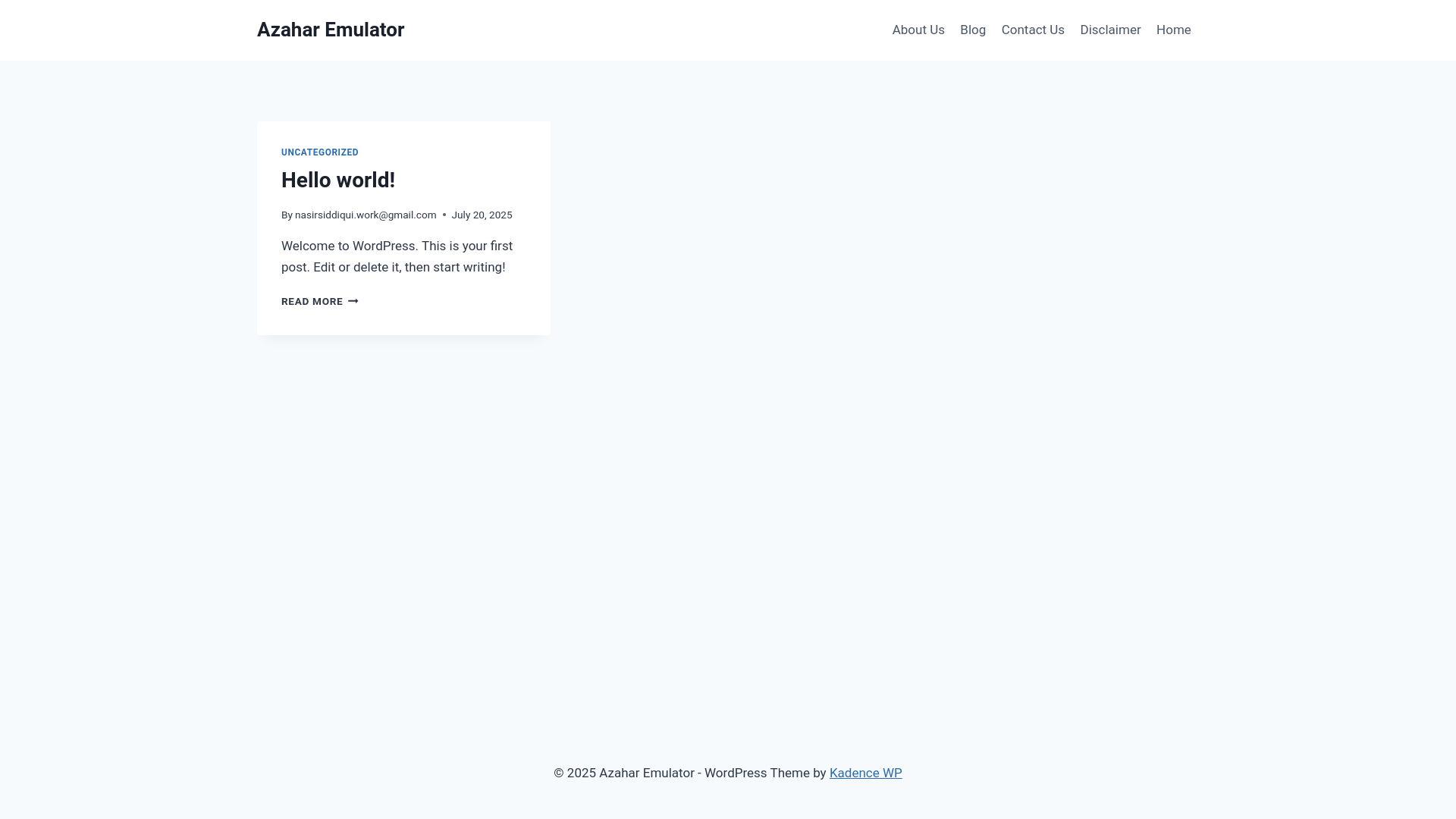 website screenshot of https://azaharemulator.org/