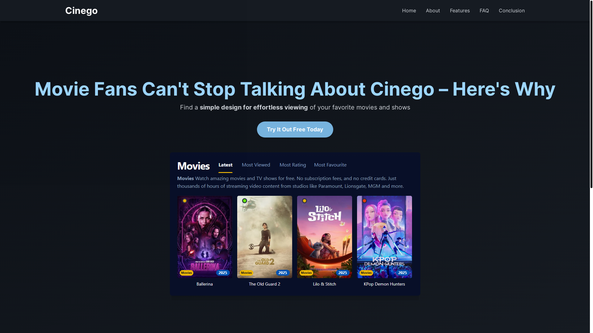 website screenshot of https://cinego-ciln.pages.dev/