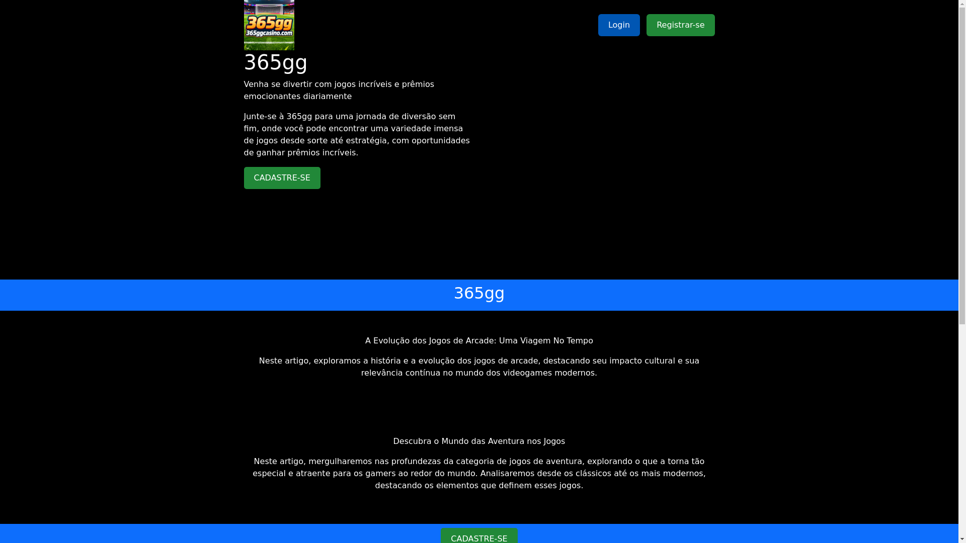 website screenshot of https://365ggcasino.com/
