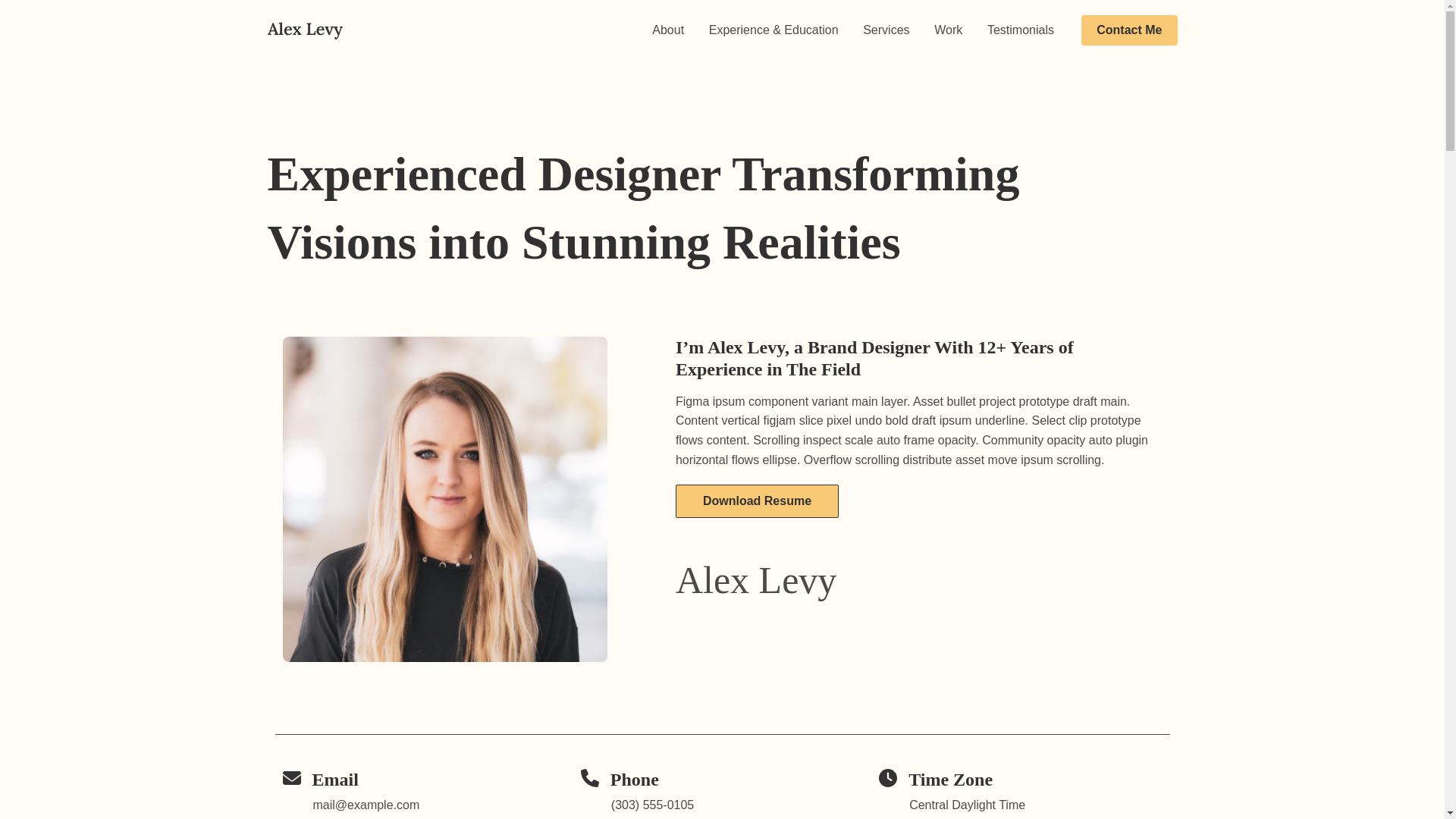 website screenshot of https://thebrianberger.com/
