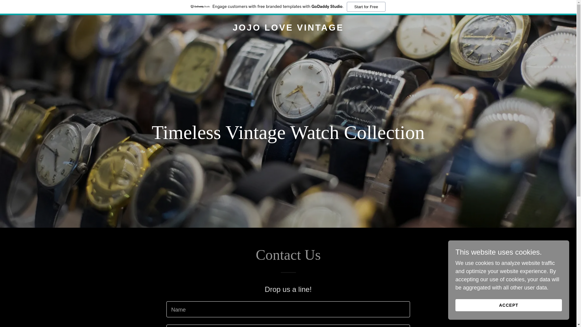 website screenshot of https://jojolove-vintage.com/