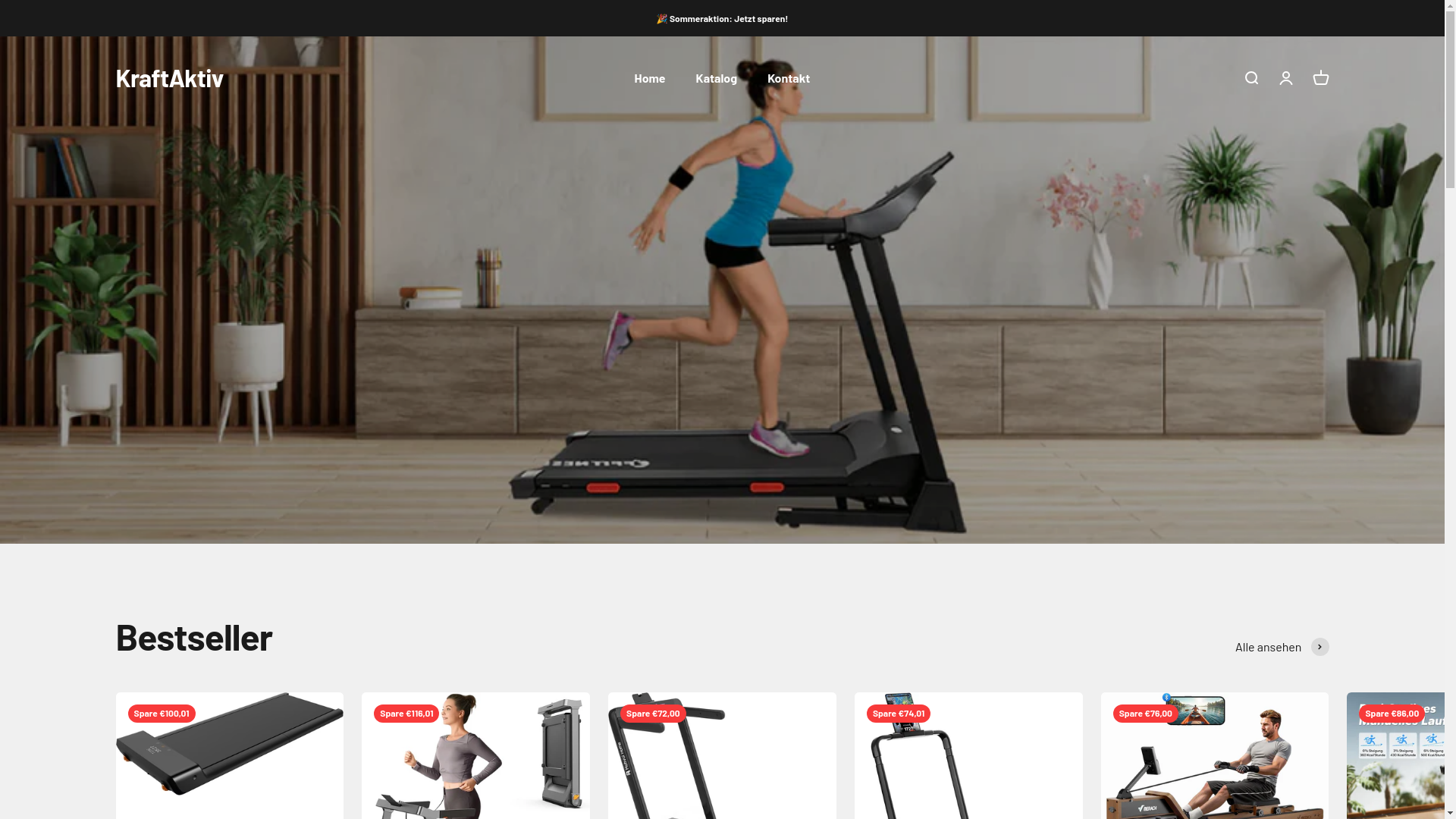 website screenshot of https://kraftaktiv.shop/