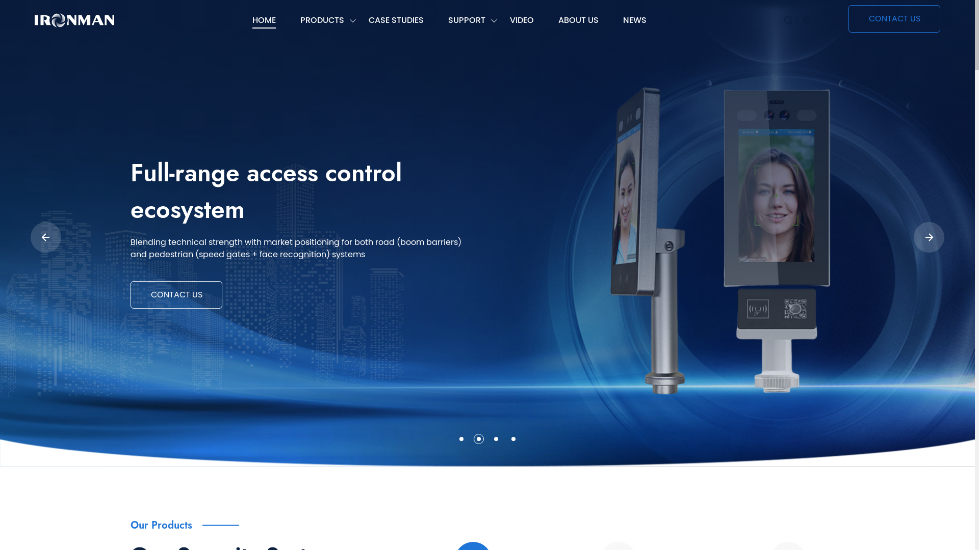 website screenshot of https://ironmanturnstile.com/