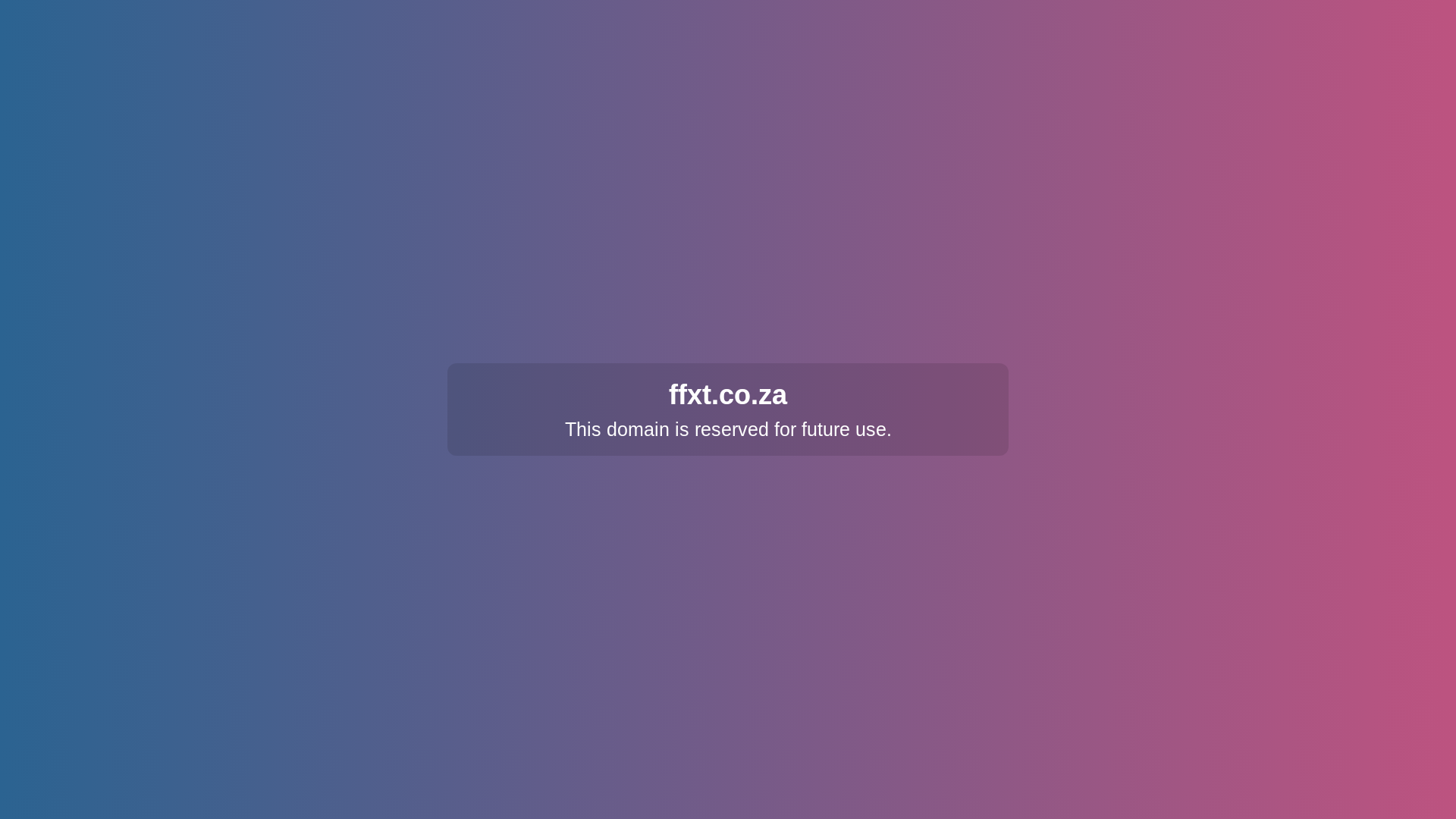 website screenshot of https://ffxt.co.za/