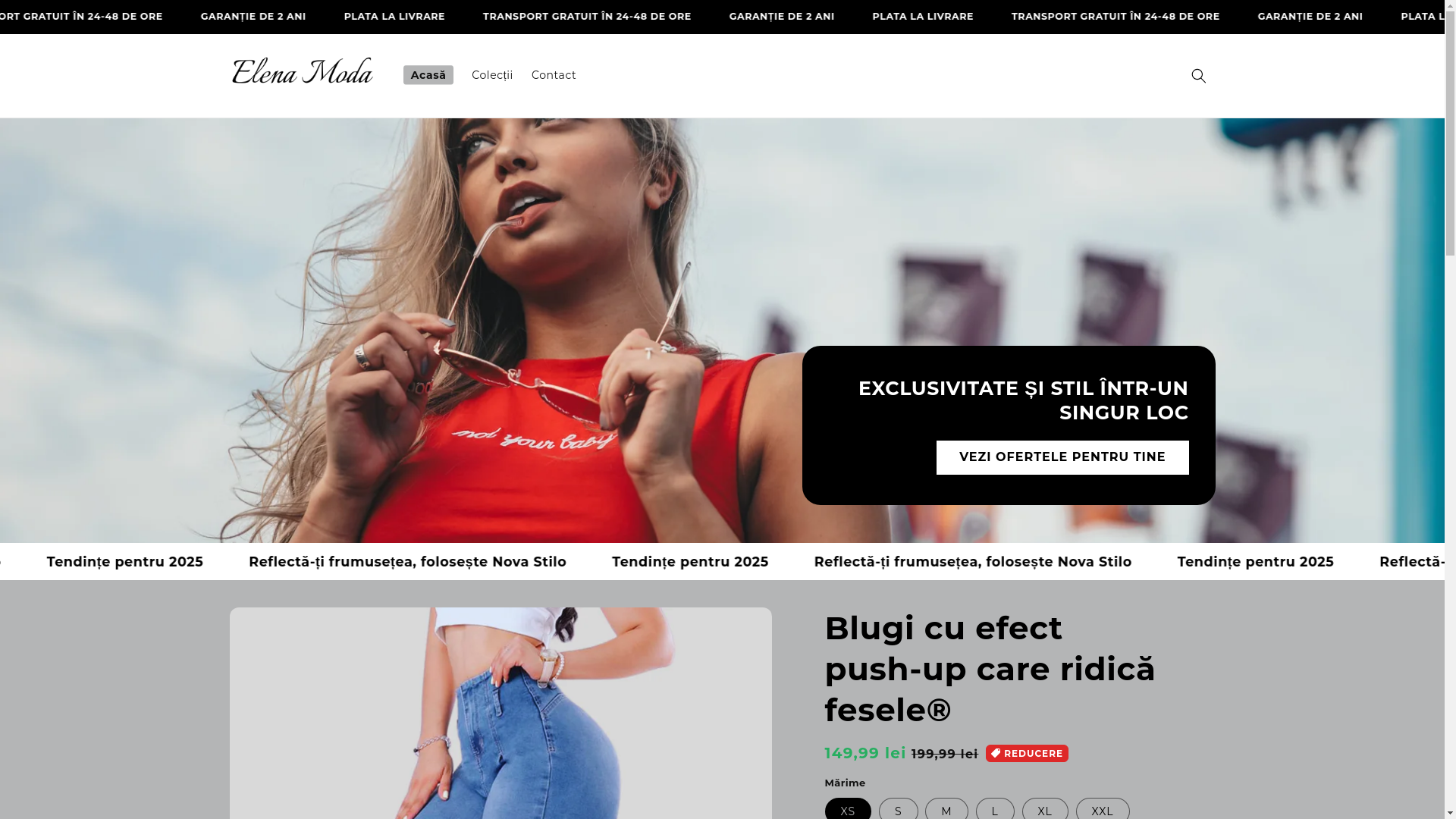website screenshot of https://elenamodastore.shop/