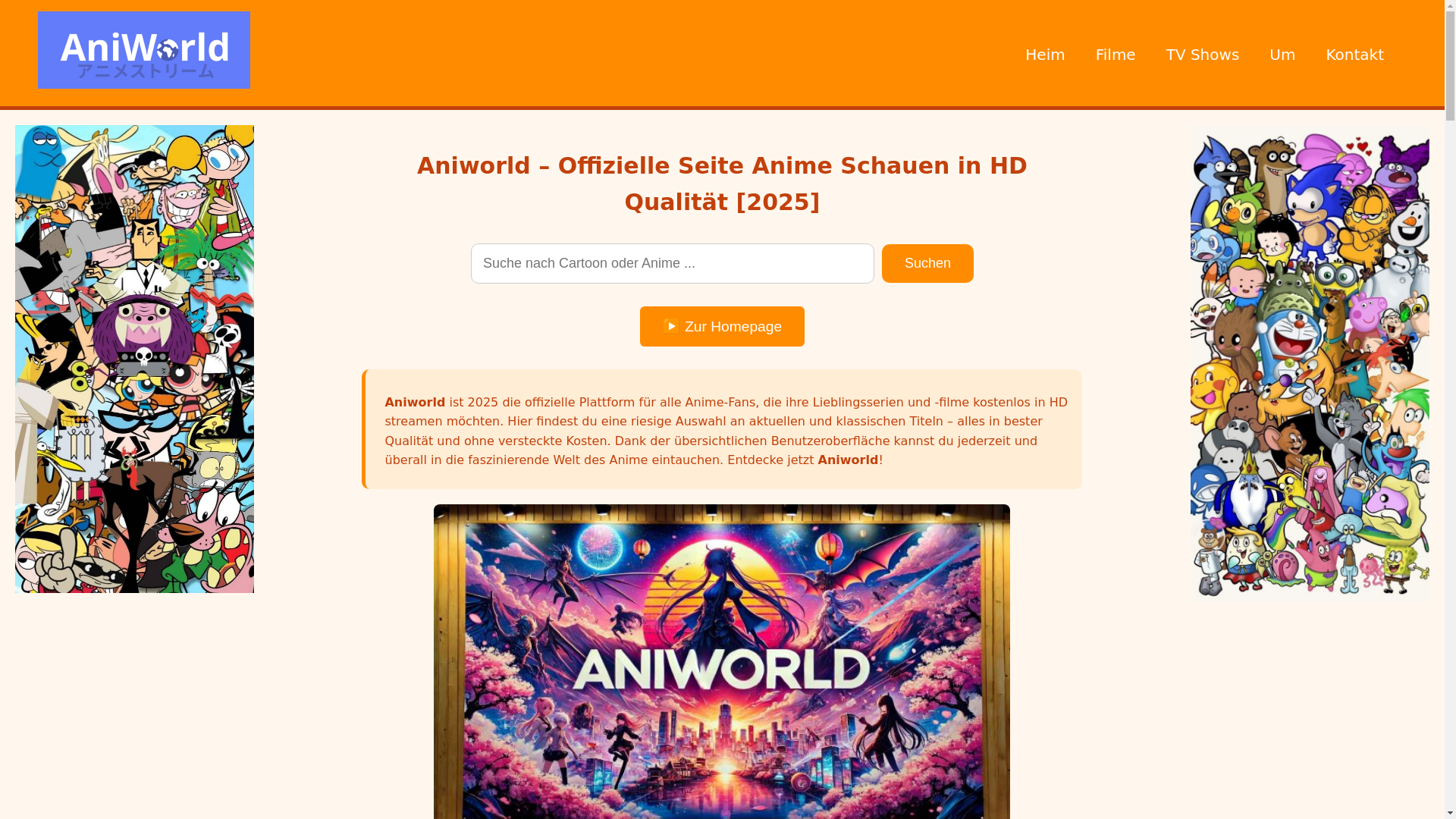 website screenshot of https://aniworld-st1.pages.dev/