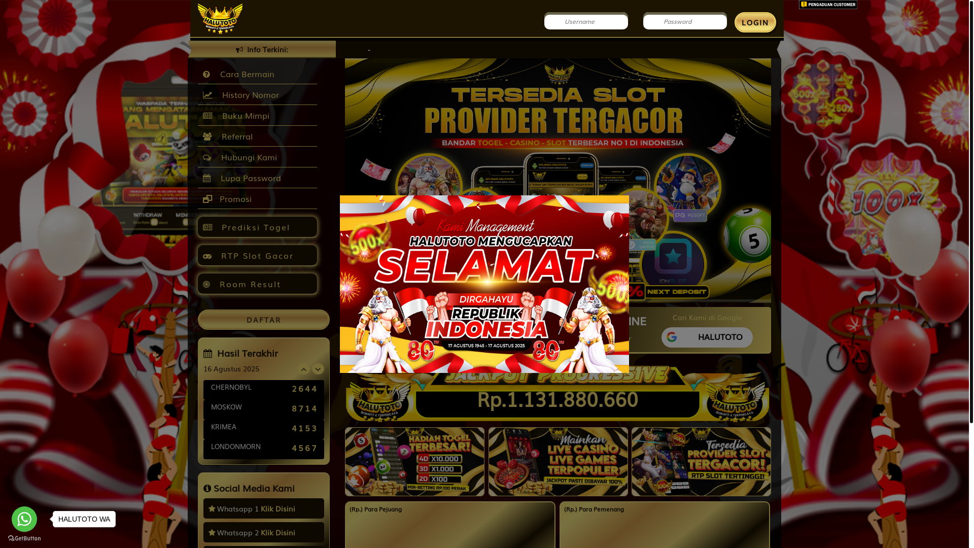 website screenshot of https://halohalu01.com/