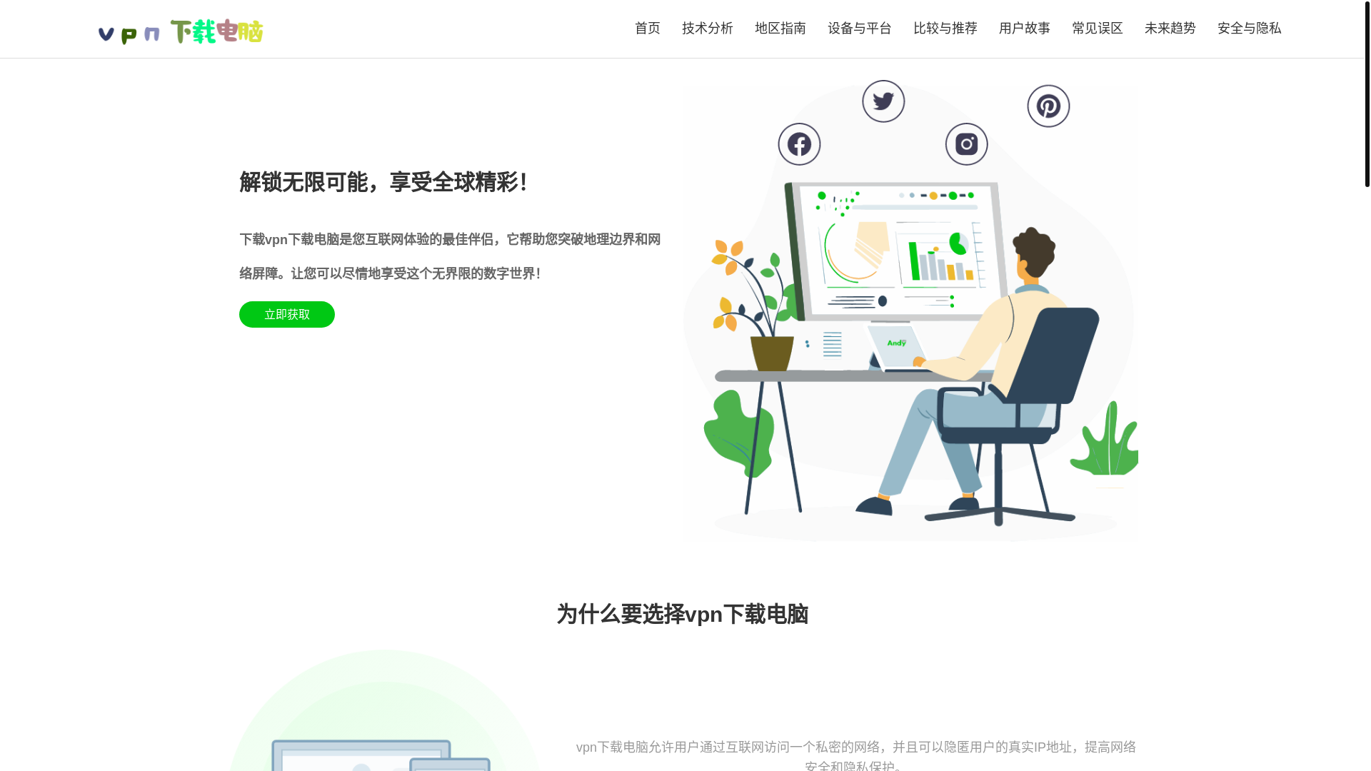 website screenshot of https://gc33-vpn-download.com/