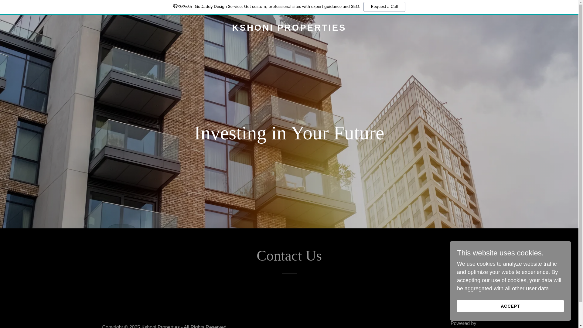 website screenshot of https://kshoniproperties.com/