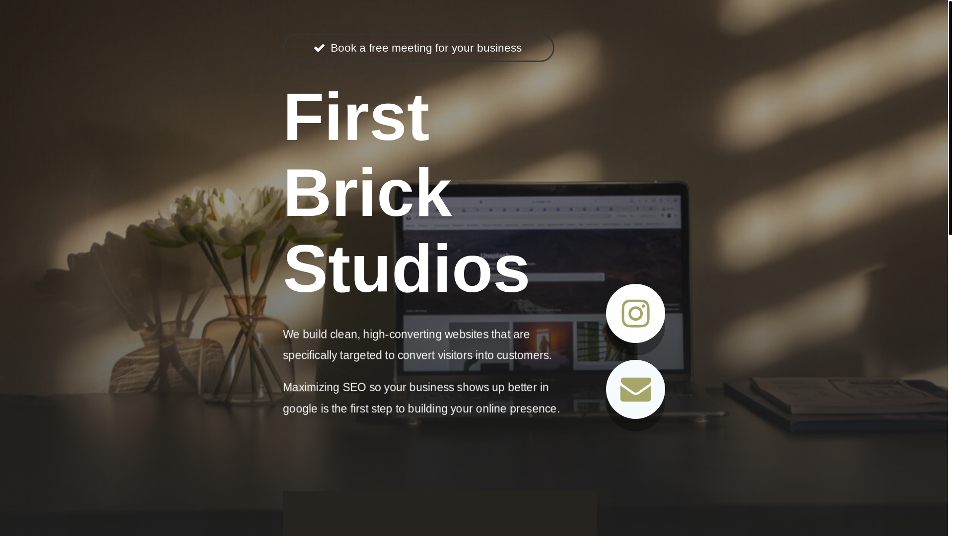website screenshot of https://firstbrickstudios.com/
