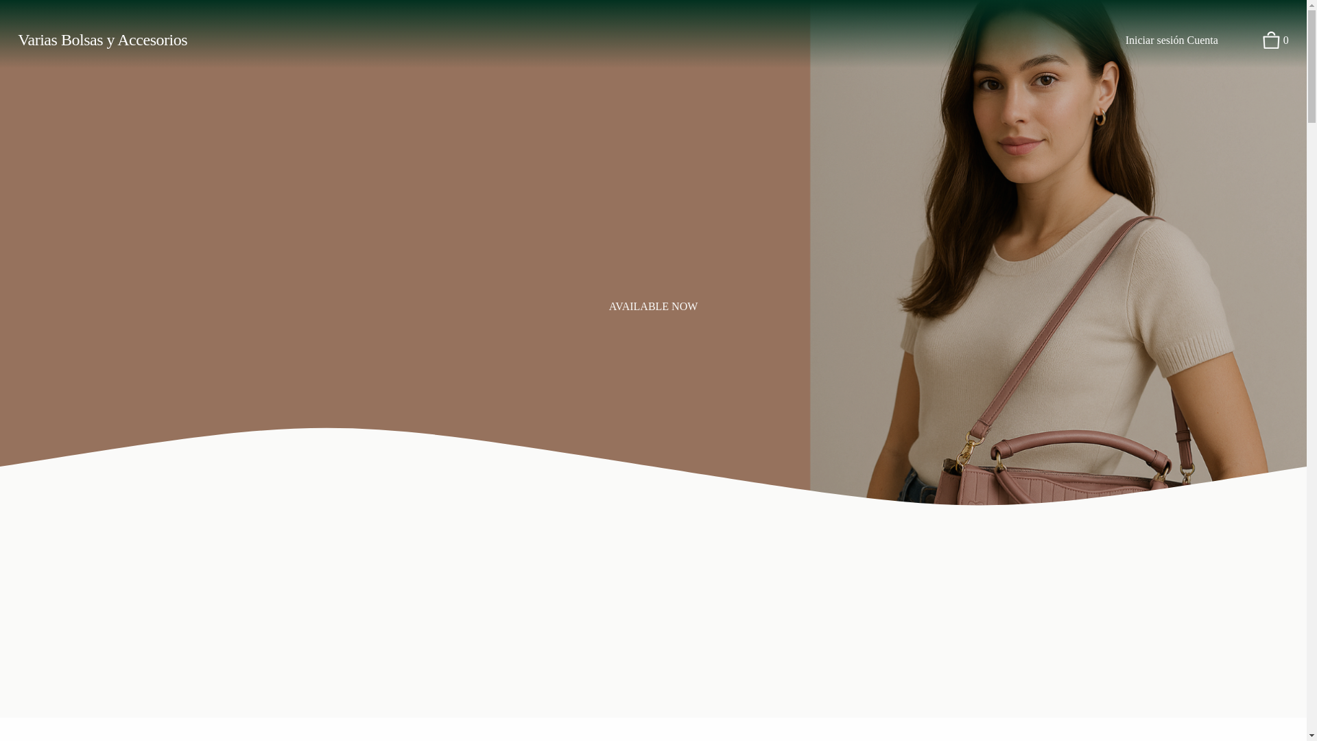 website screenshot of https://variasbolsasyaccesorios.com/