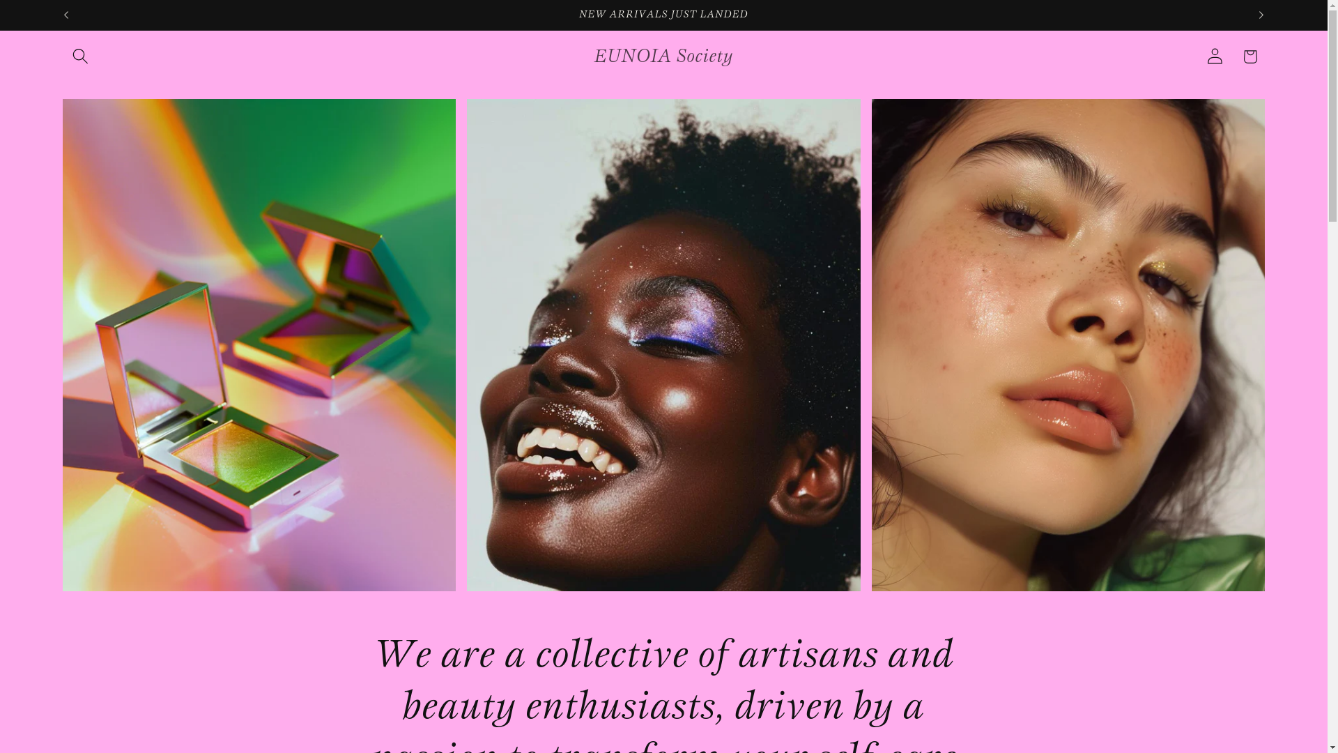 website screenshot of https://eunoiasociety.company/