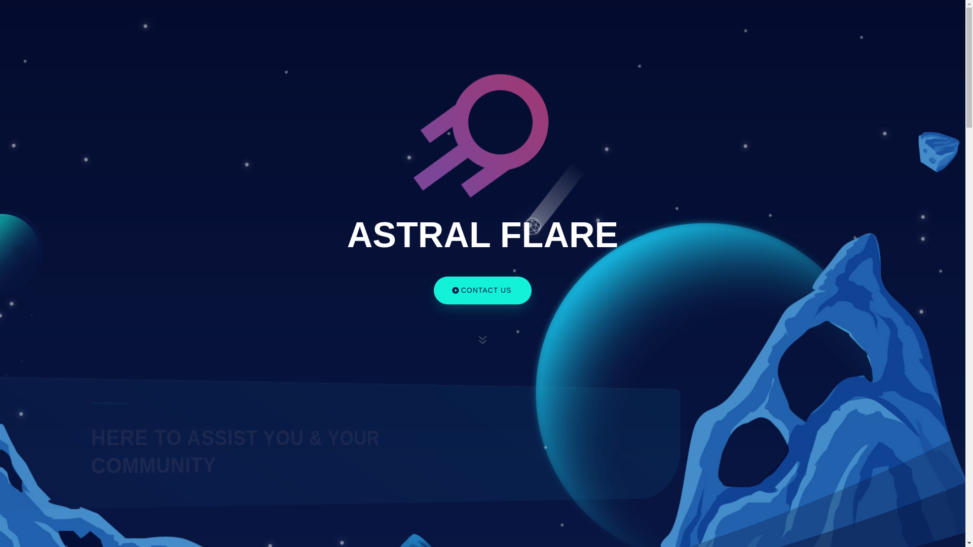 website screenshot of https://astralflare.com/