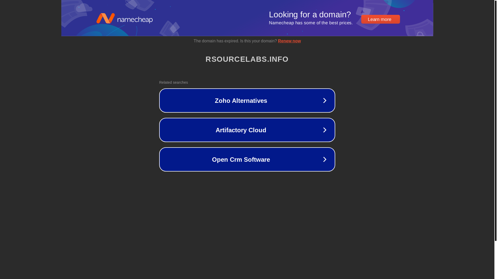 website screenshot of https://rsourcelabs.info/