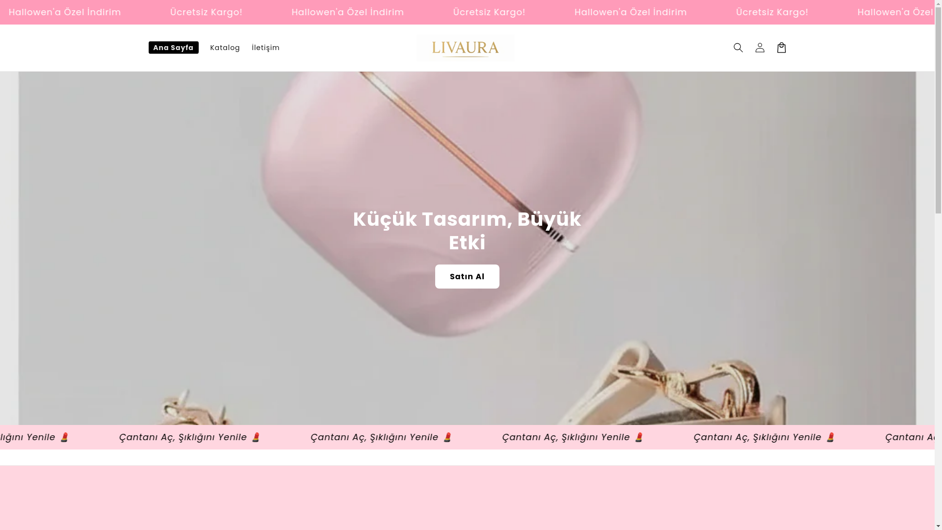 website screenshot of https://livaaura.com/
