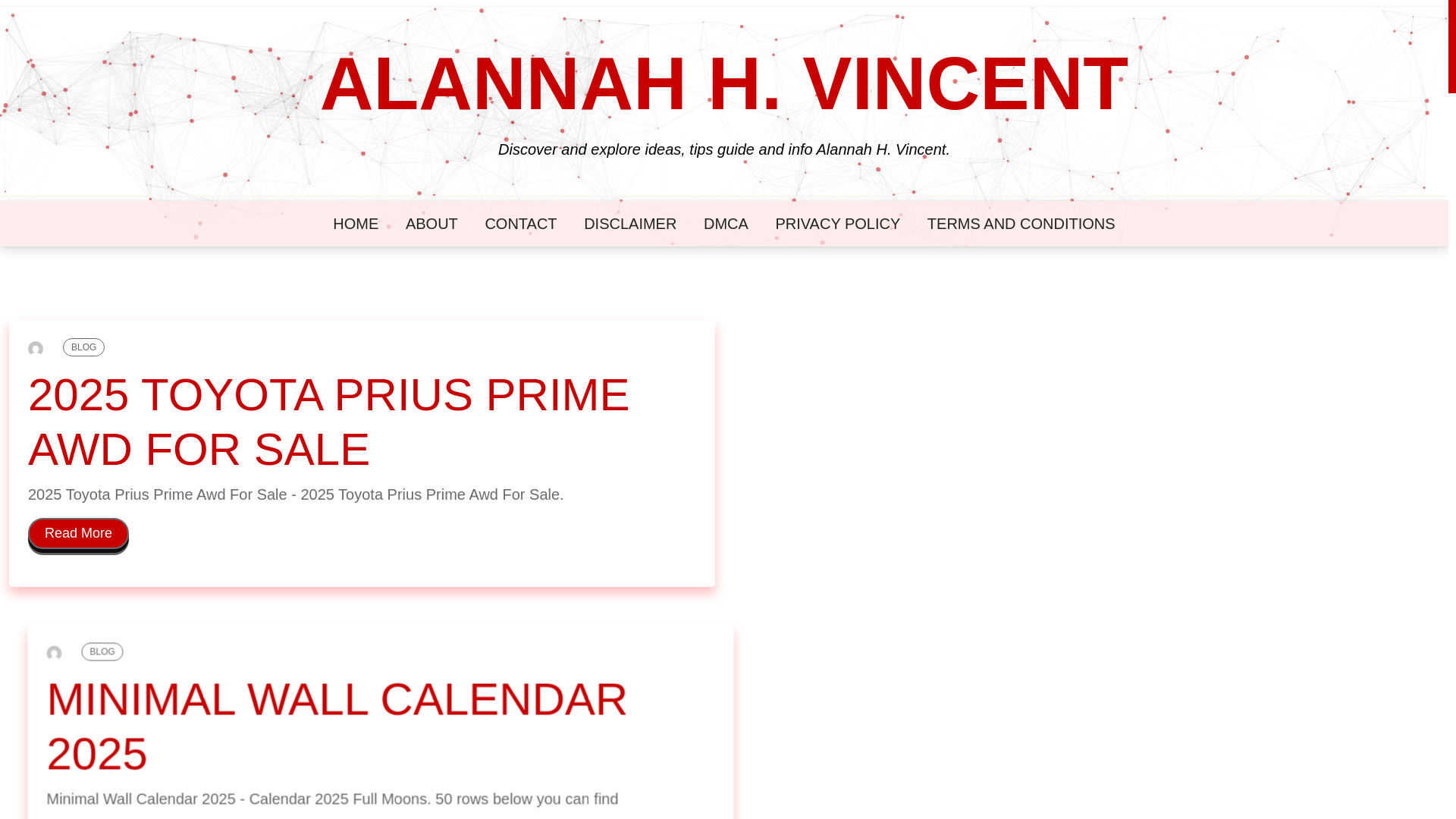 website screenshot of https://alannahhvincent.pages.dev/