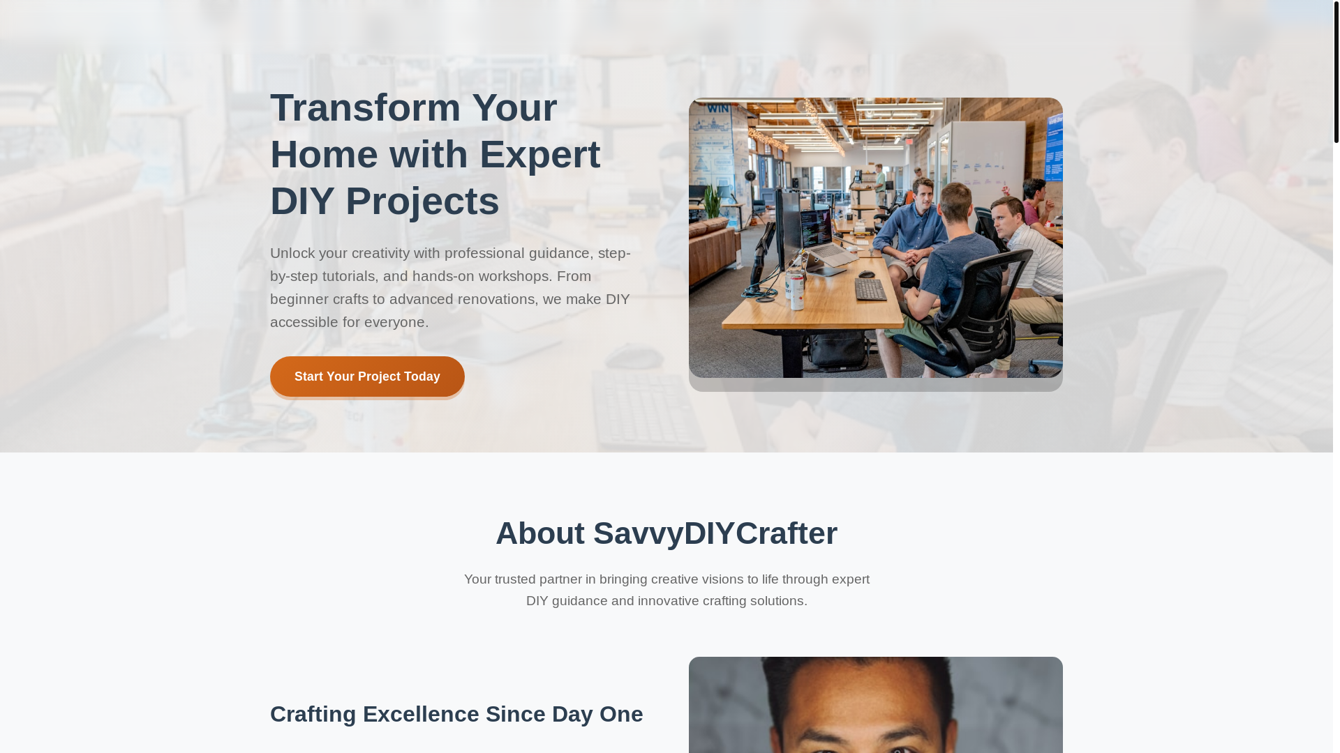 website screenshot of https://savvydiycrafter.sbs/