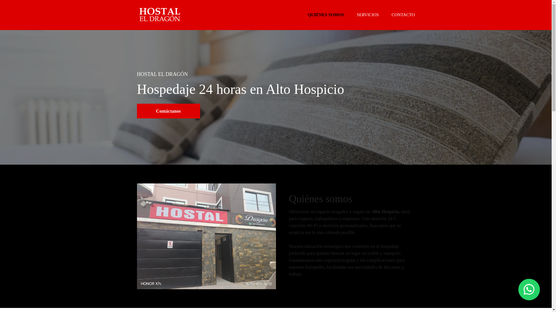 website screenshot of https://hostaleldragon.com/