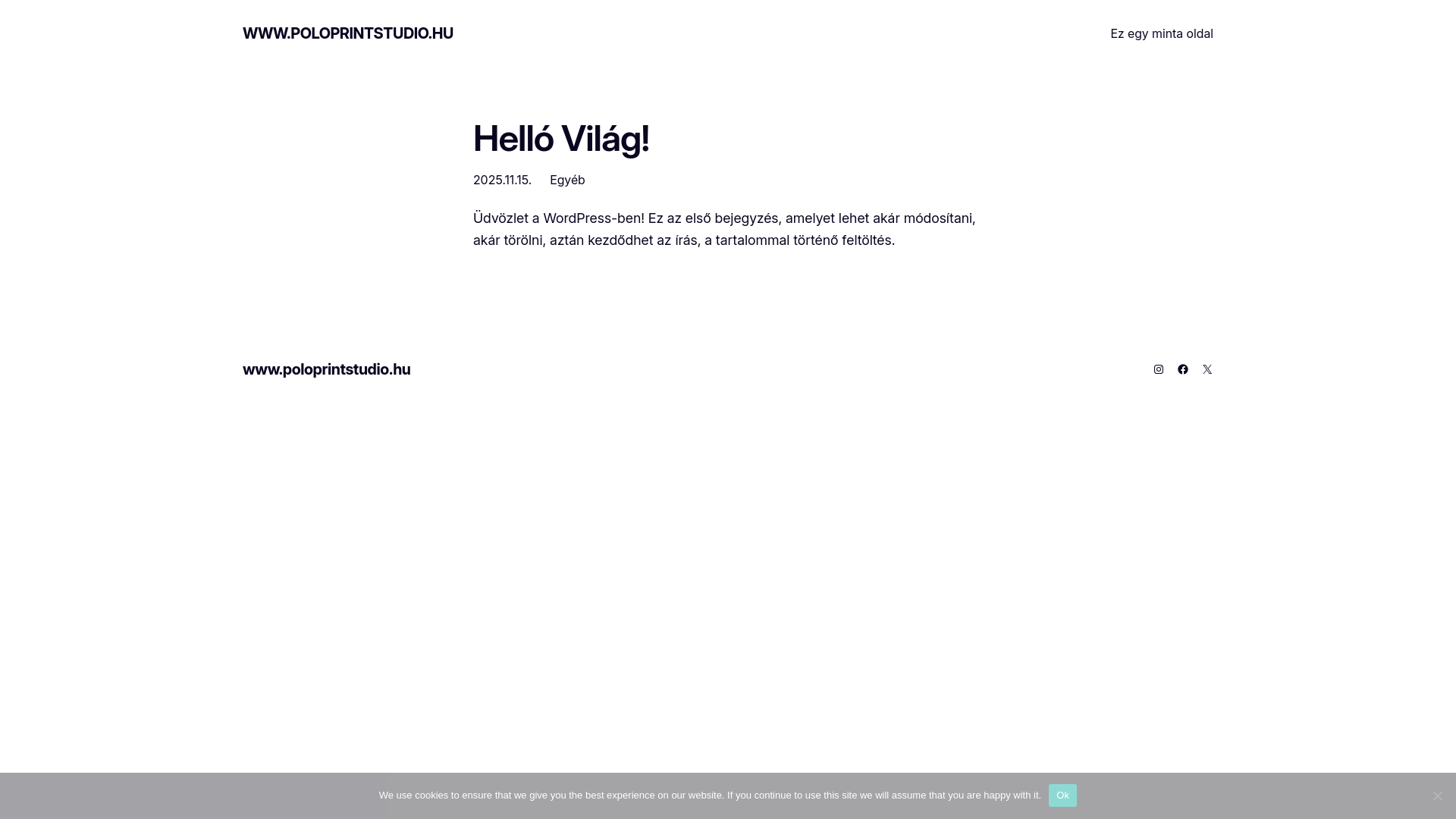 website screenshot of https://poloprintstudio.hu/