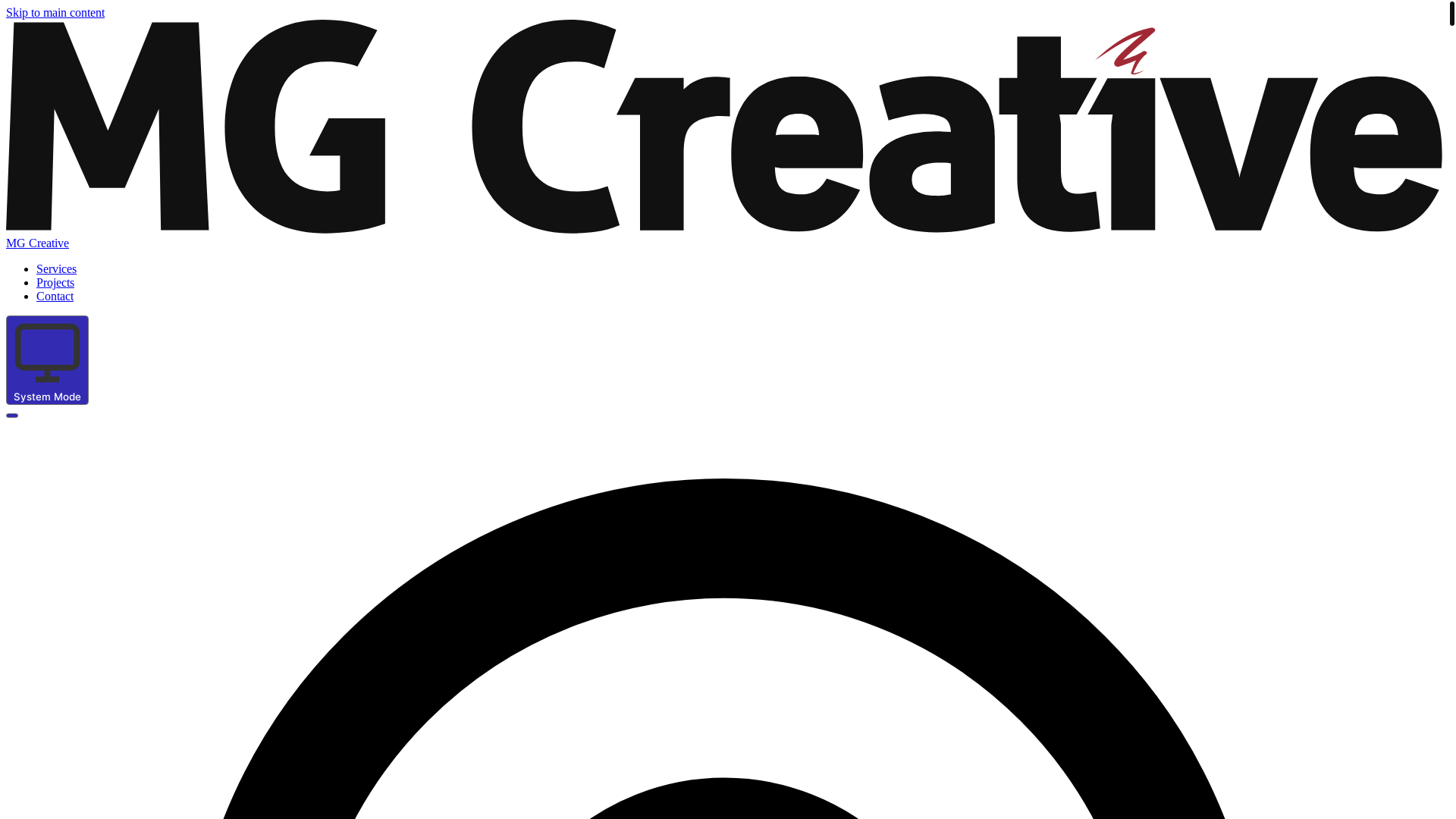 website screenshot of https://mgcreative-11ty-site.pages.dev/
