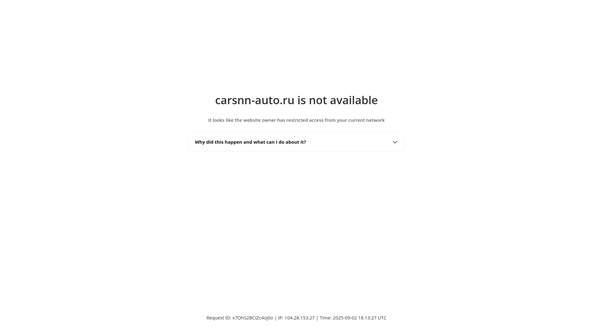 website screenshot of https://carsnn-auto.ru/