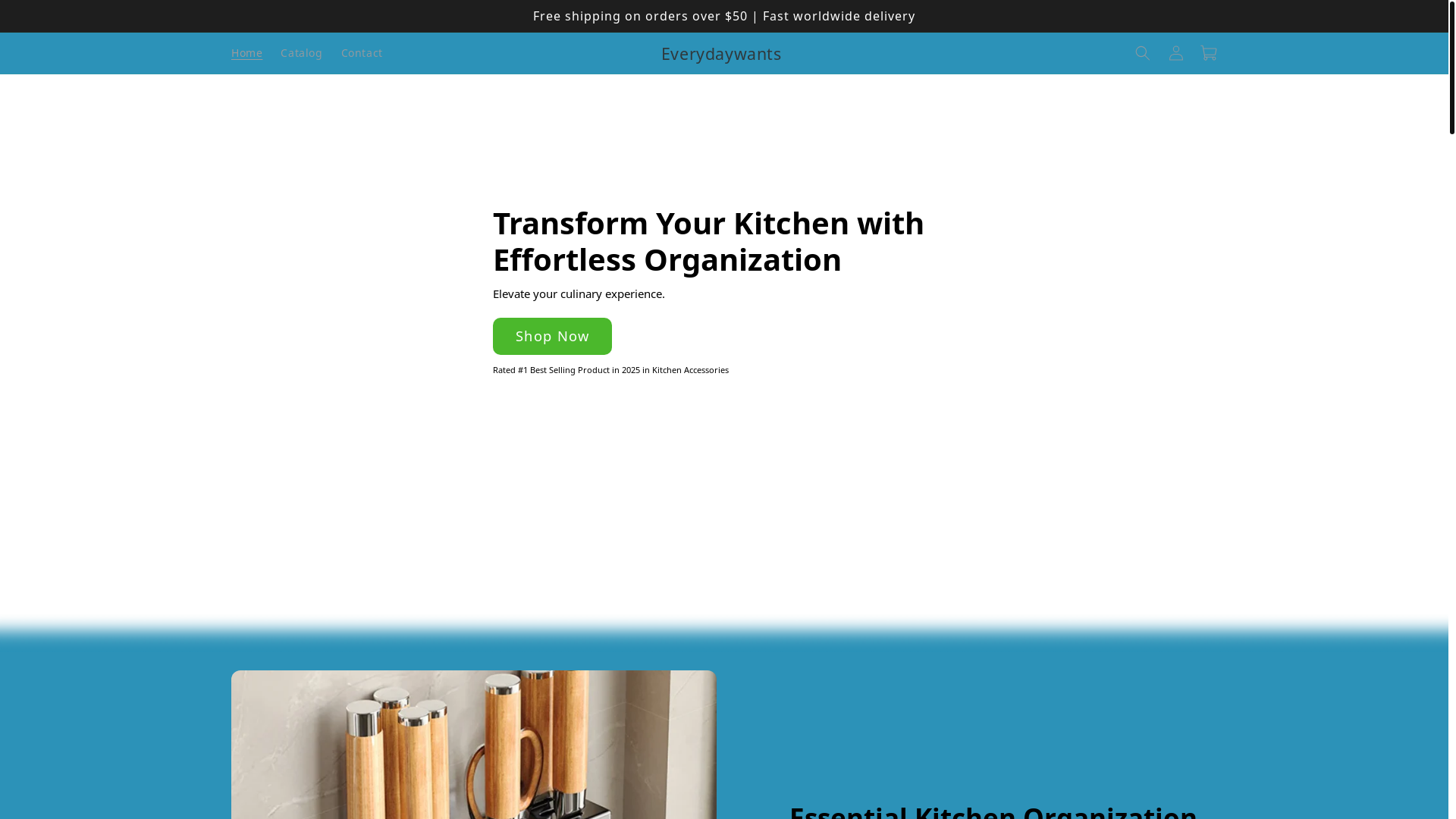 website screenshot of https://everydaywants.pro/