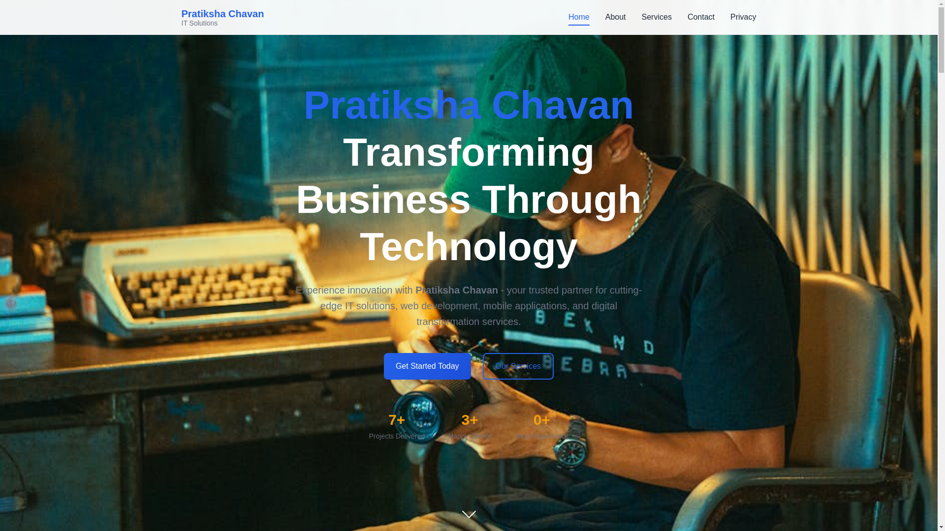 website screenshot of https://pratikshachavan.shop/