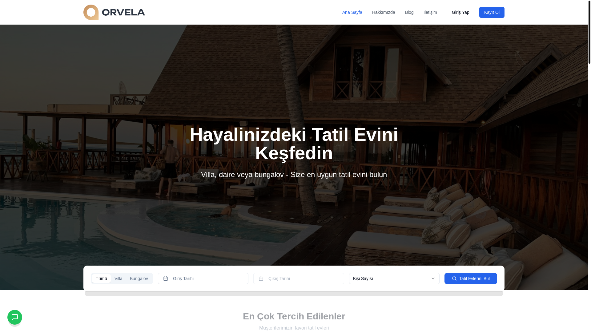 website screenshot of https://orvelaturizm.com/