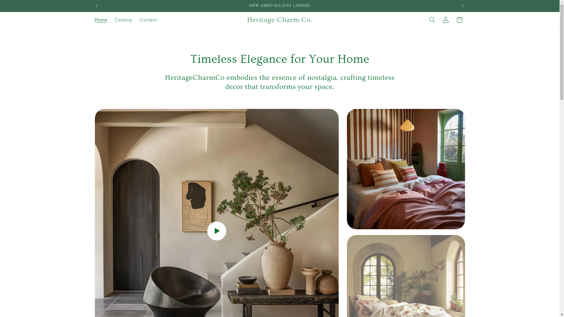 website screenshot of https://heritagecharmco.com/