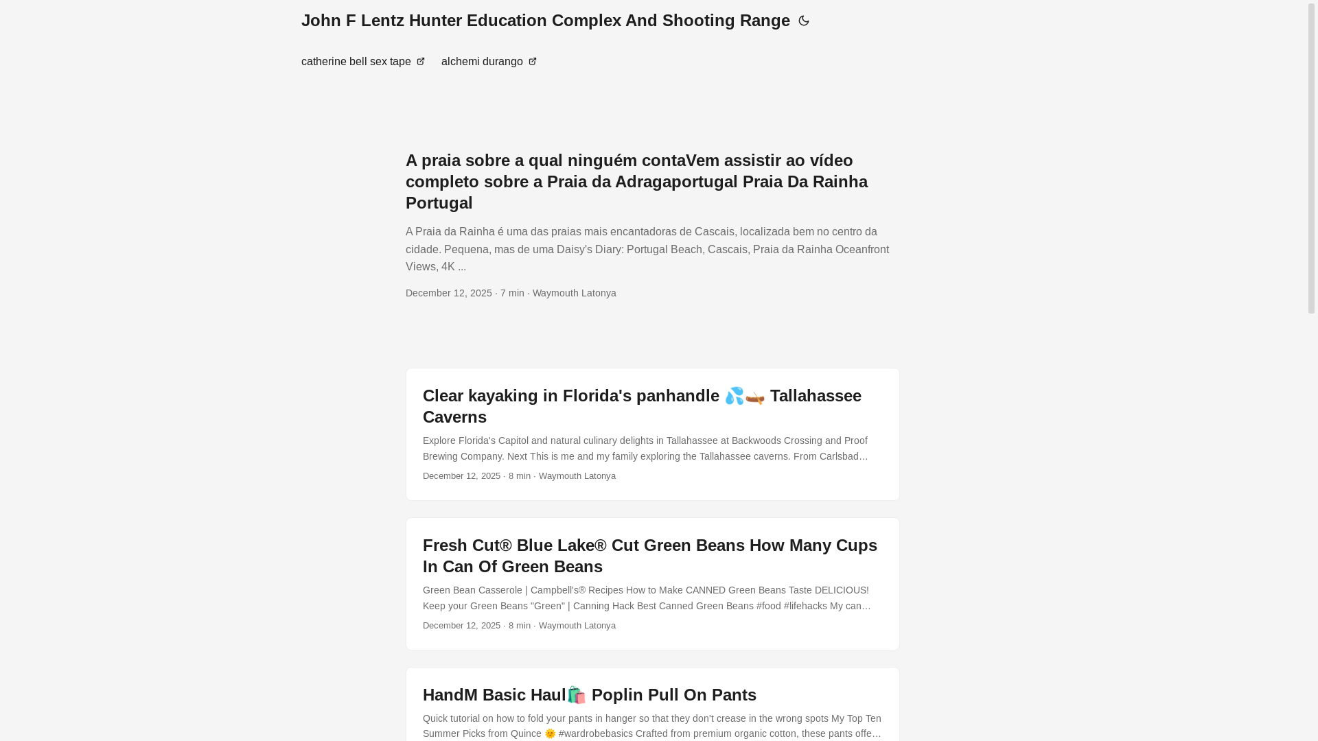 website screenshot of https://johnflentzhuntereducationcomplexandshootingrange.pages.dev/