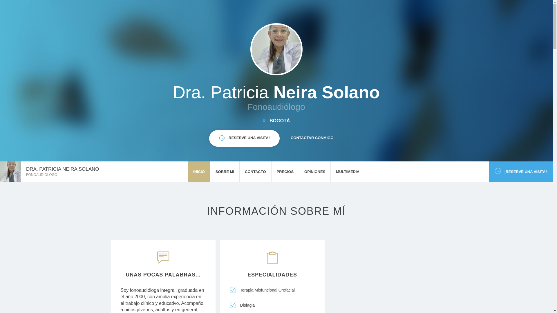website screenshot of https://fonopatricianeira.com/