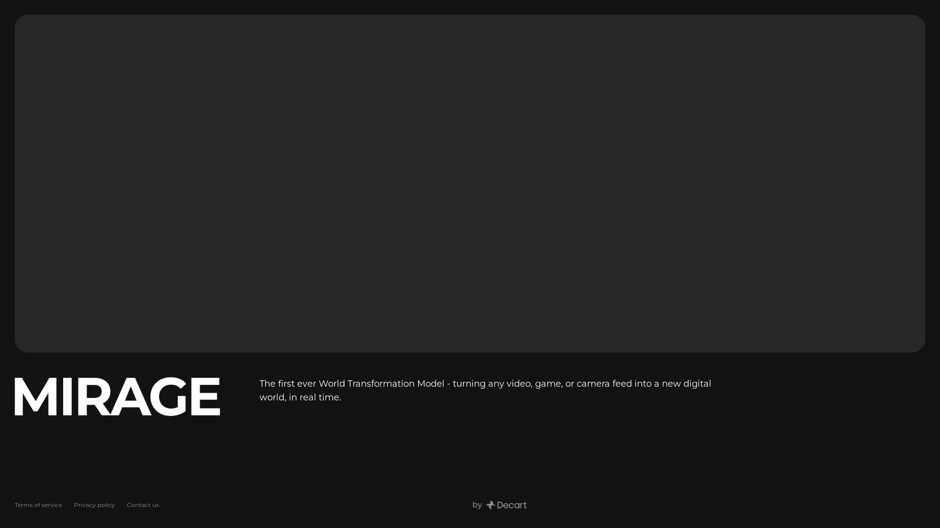 website screenshot of https://decart.wtf/