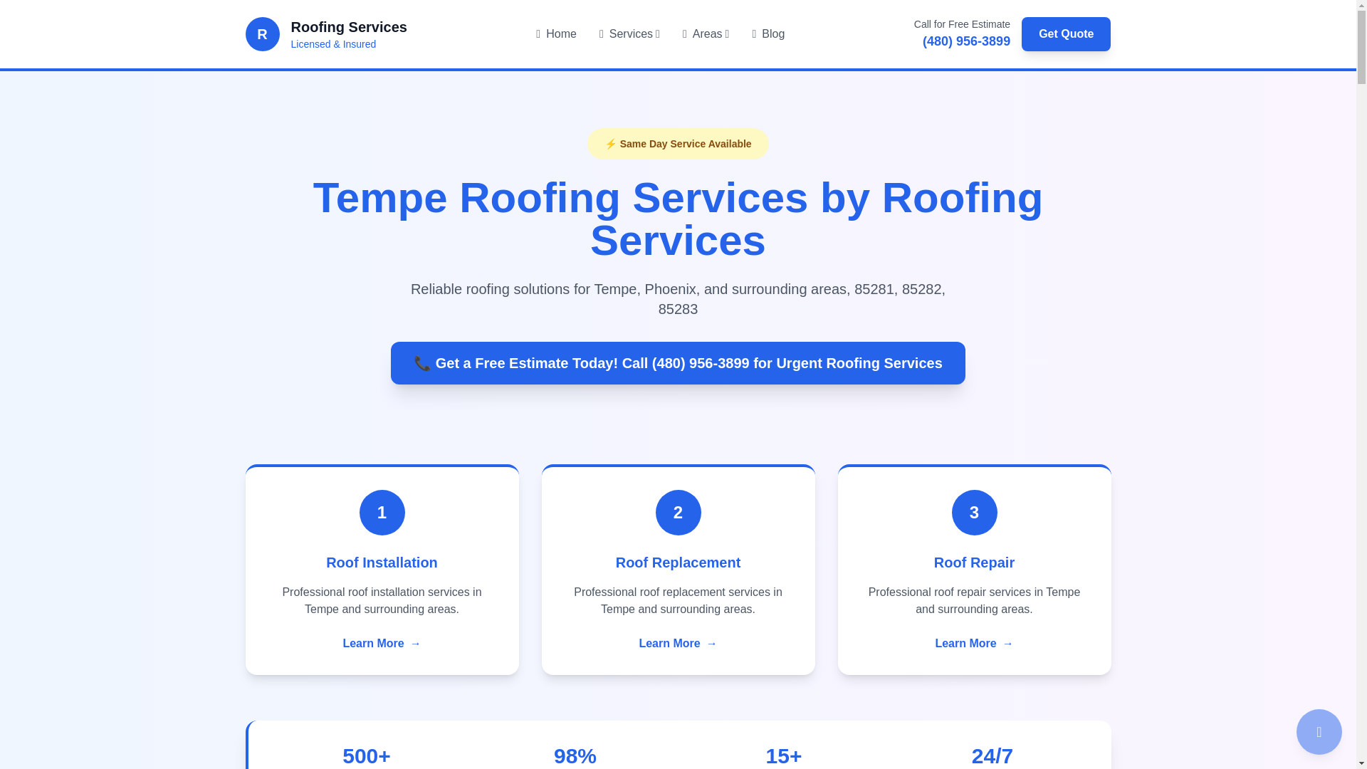 website screenshot of https://roofingtempeexperts.pages.dev/